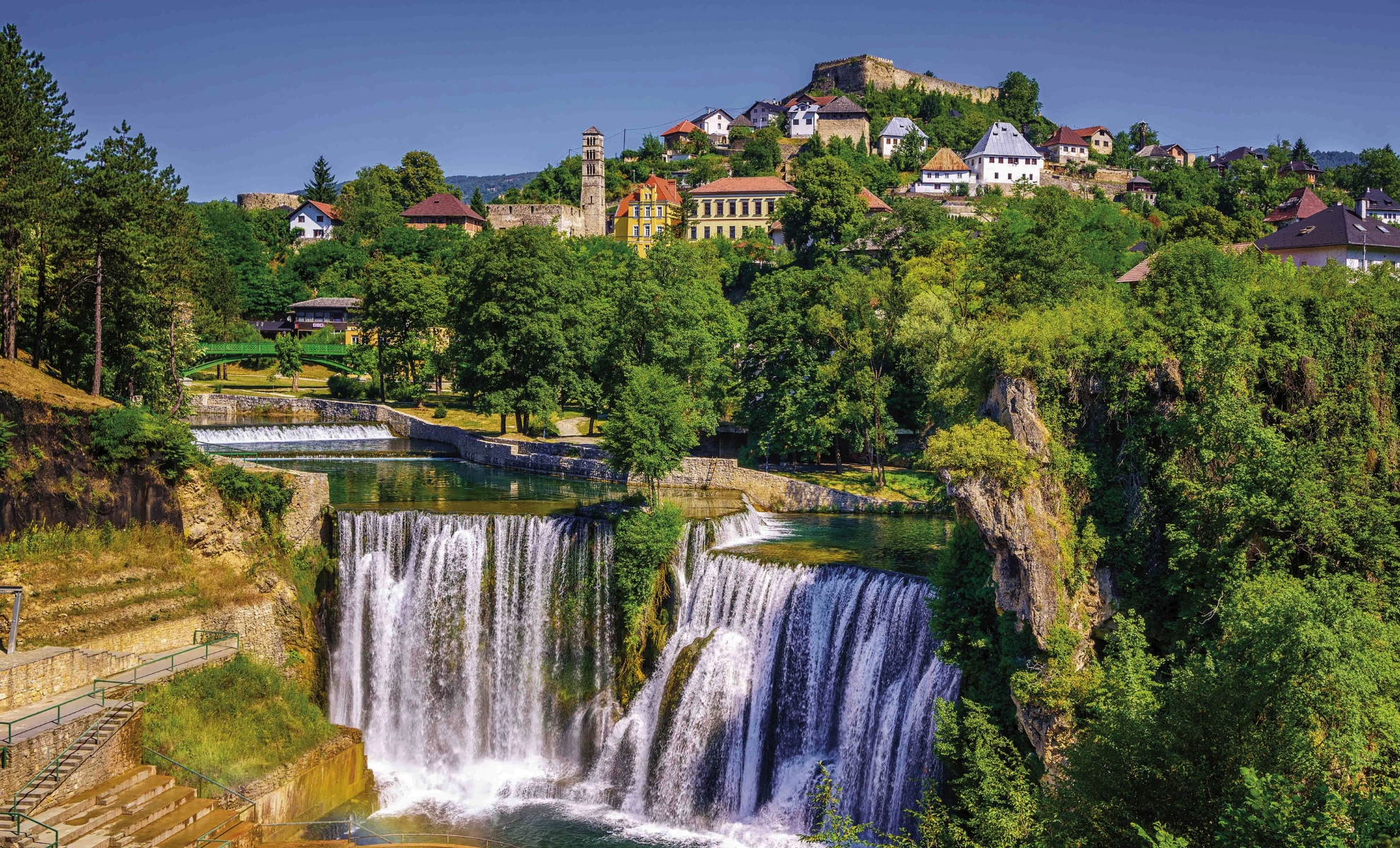 La ville de Jajce, Bosnie-Herzégovine