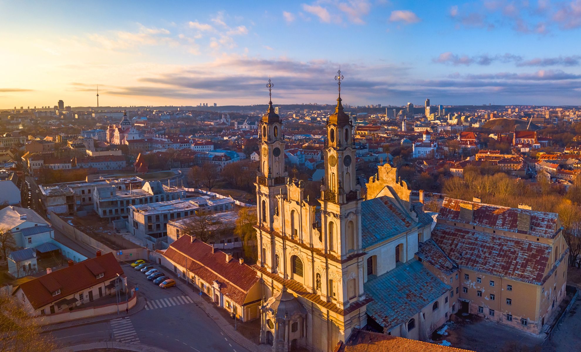 La ville de Vilnius , Capitale de la Lituanie