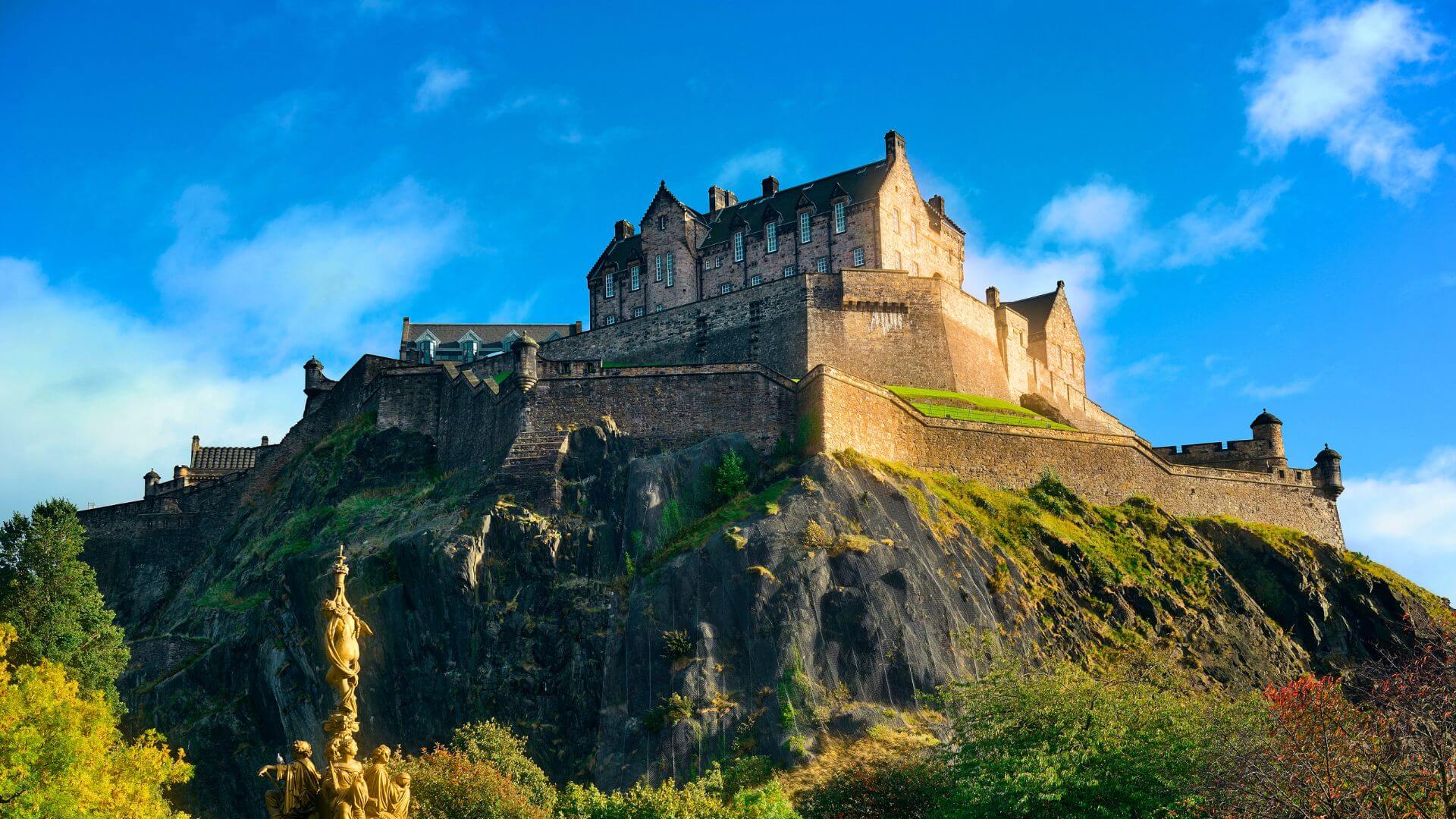 Le château d’Édimbourg , Écosse