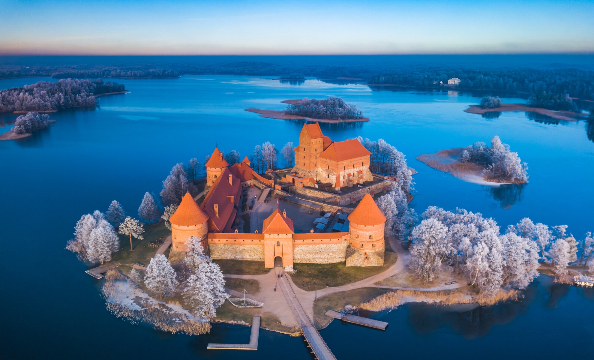 Le château de Trakai en Lituanie