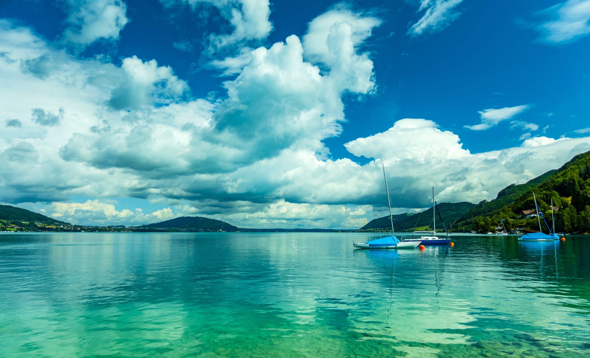 Le lac Attersee , Autriche