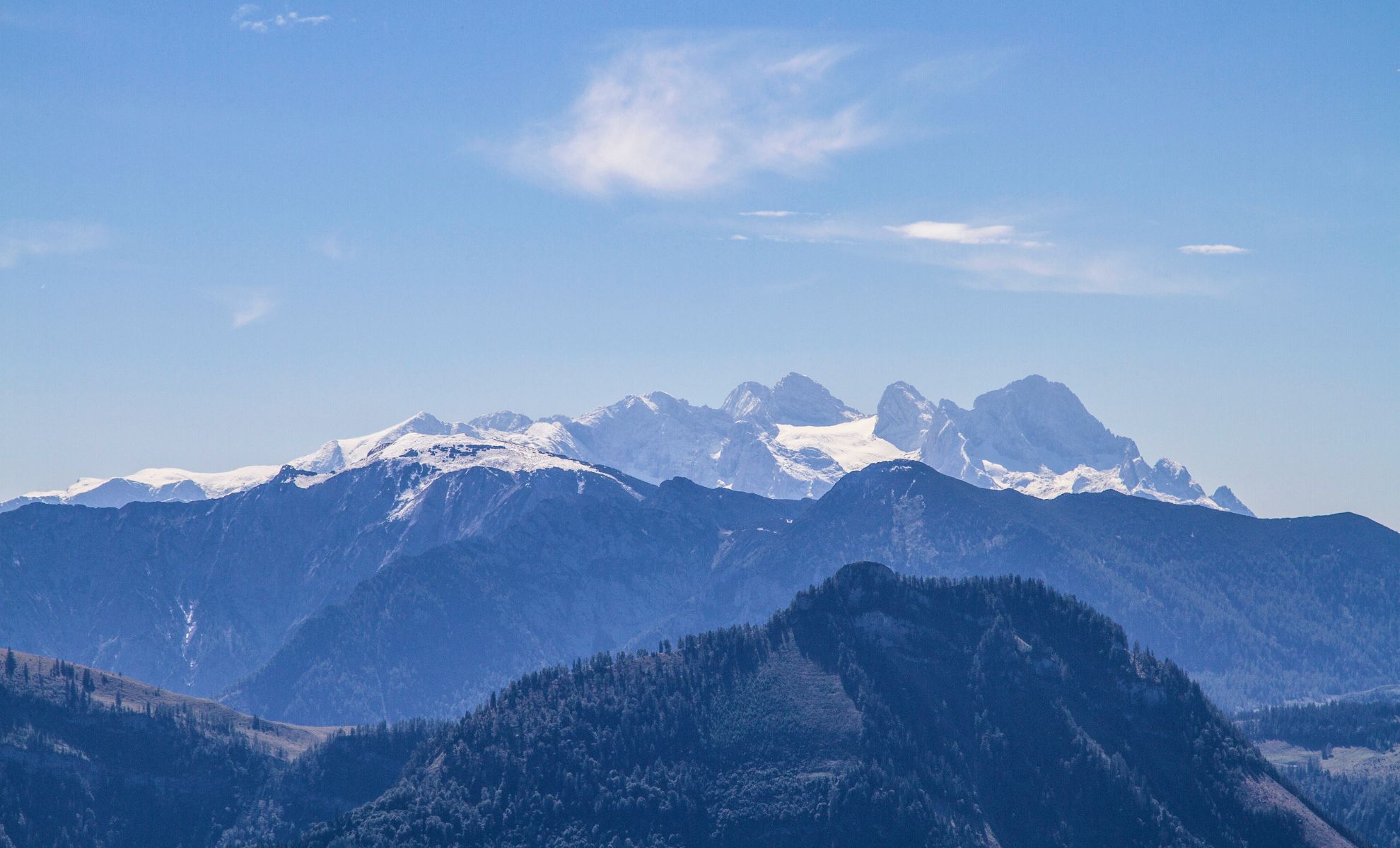 Le massif du Dachstein , Autriche