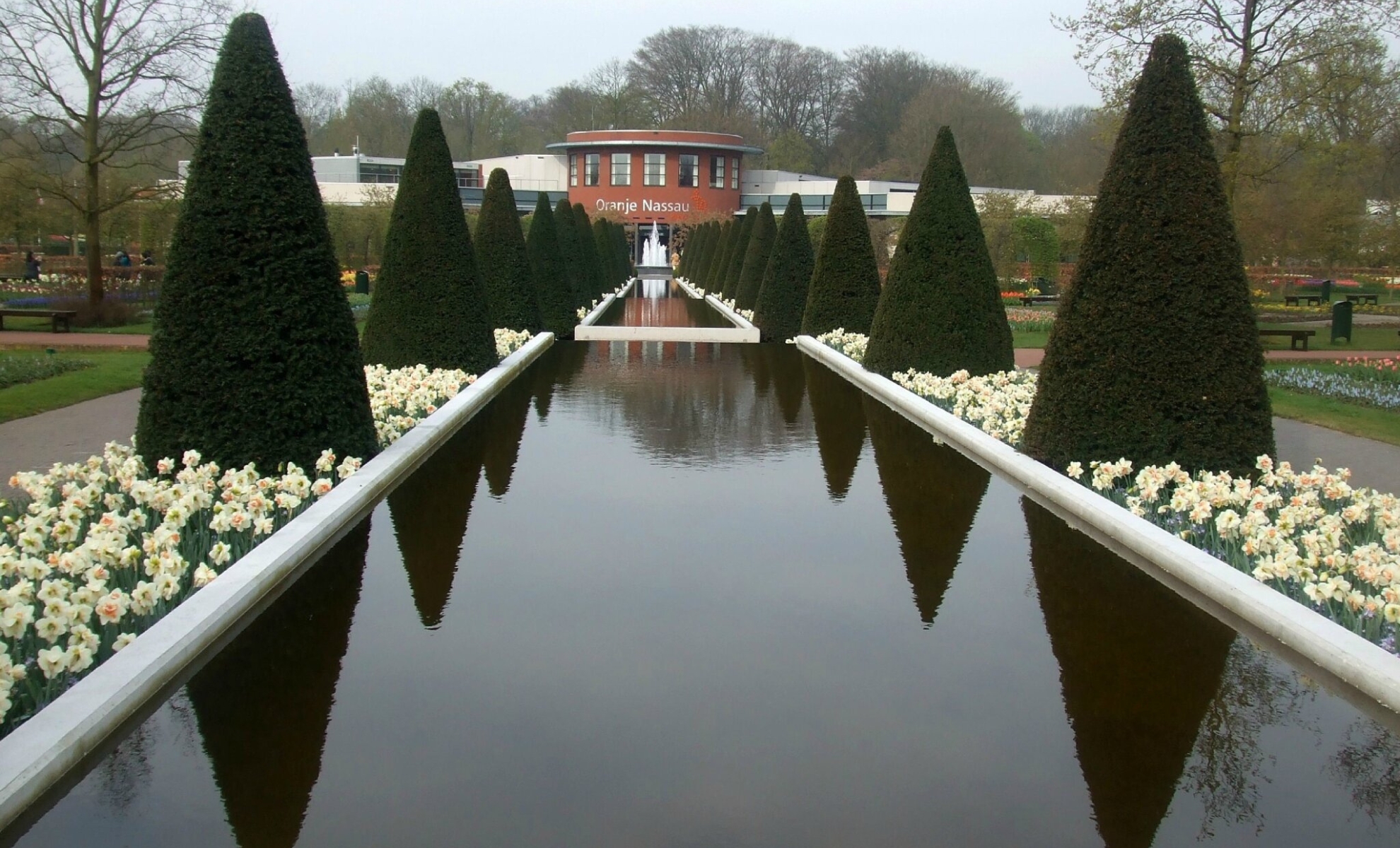 Le pavillon Oranje Nassau, le jardin de Keukenhof, Amsterdam, Pays-Bas