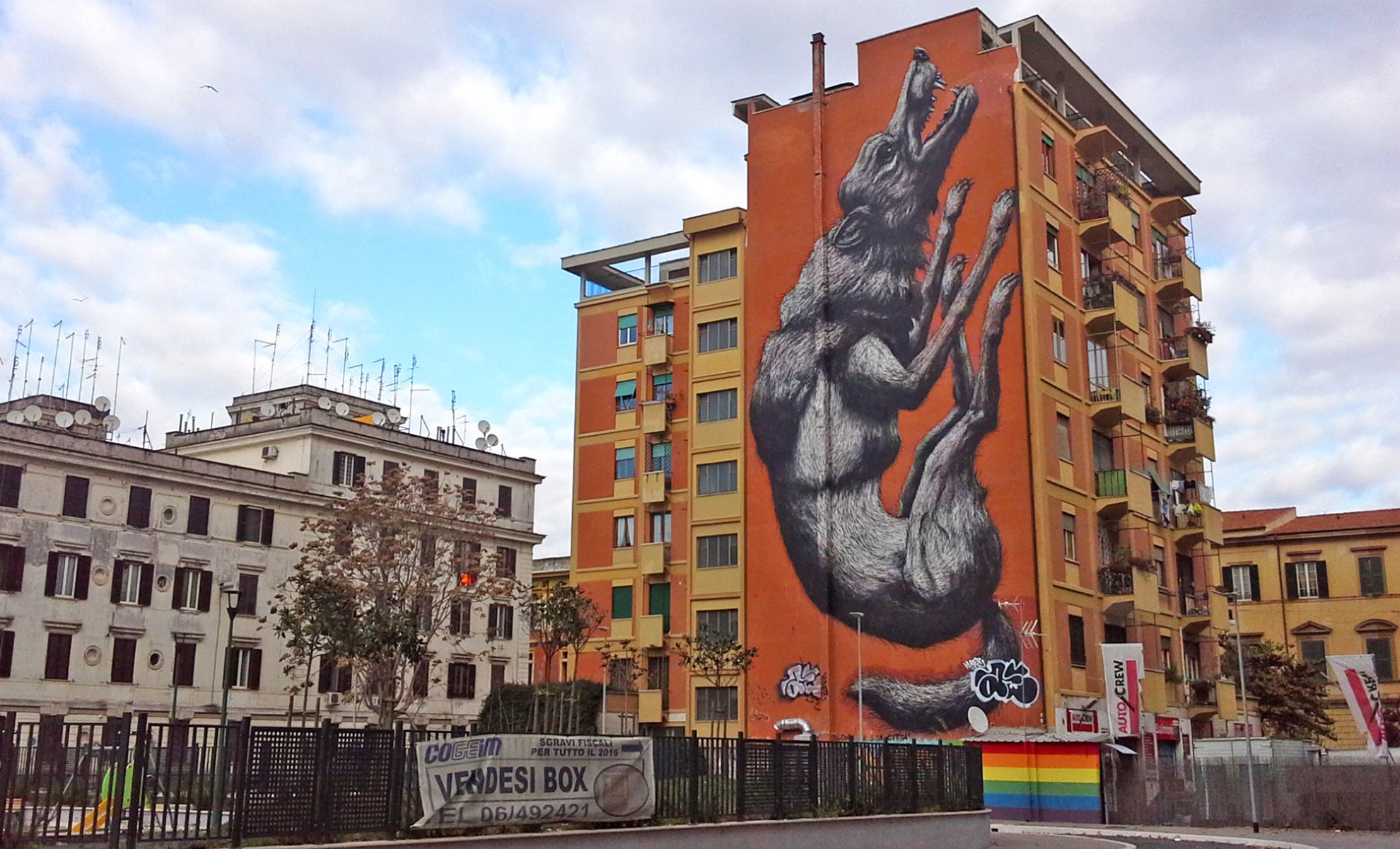 Le quartier San Lorenzo , Rome , Italie