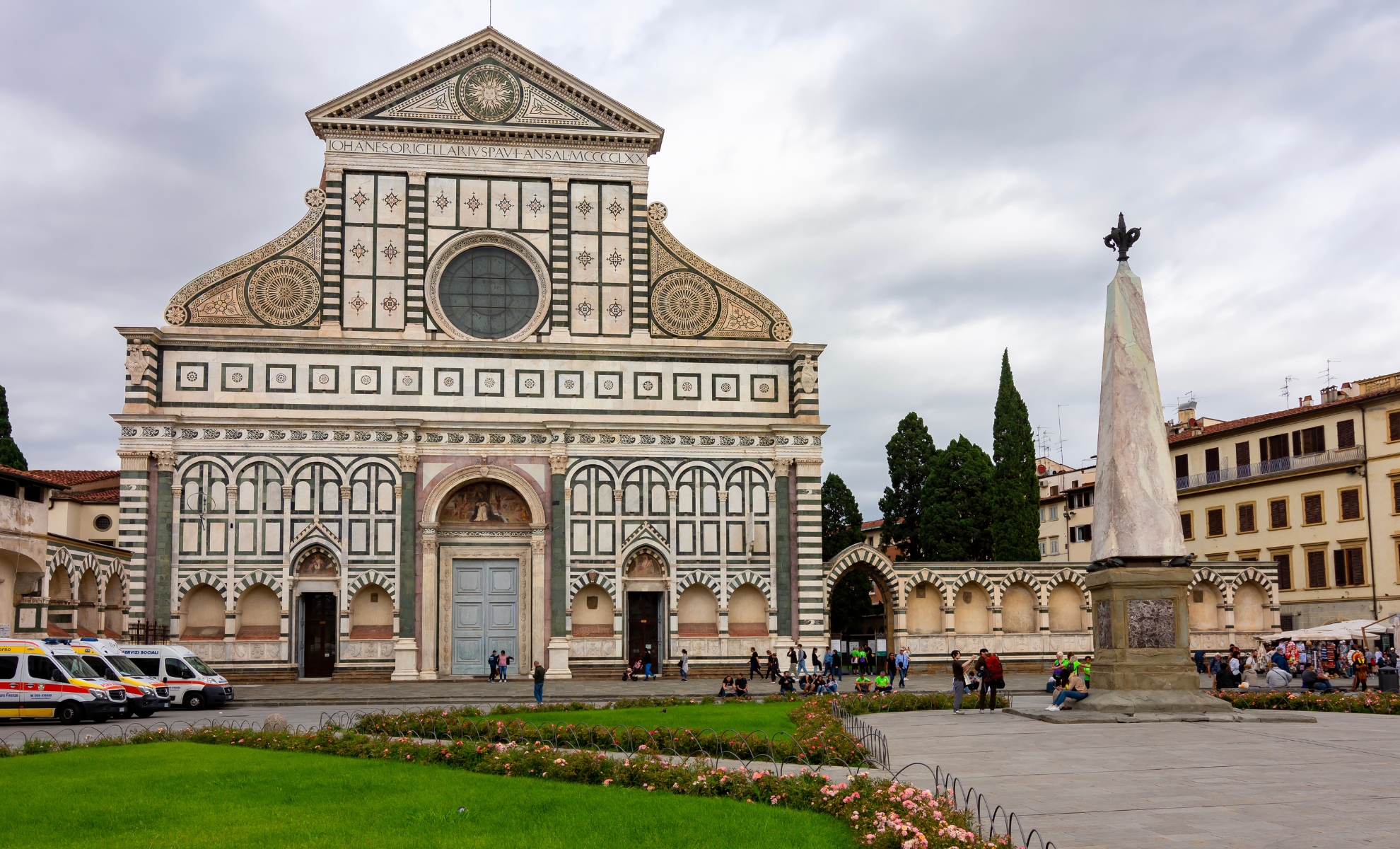 Le quartier religieux de Santa Maria de Novella, Florence, Italie