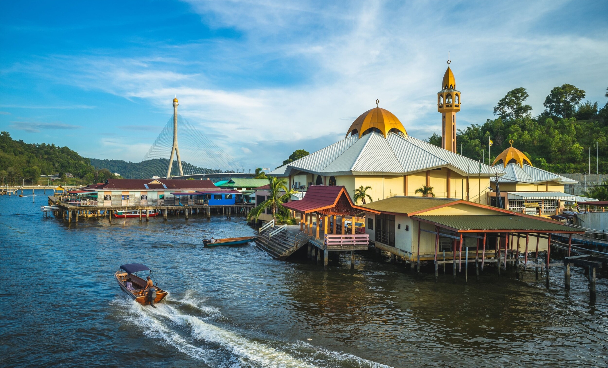 Le village Kampong Ayer au Brunei