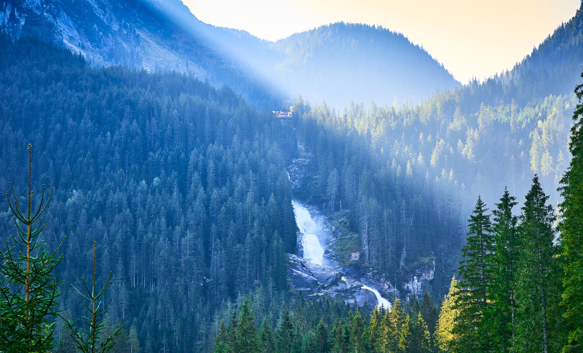 Les cascades de Krimml , Autriche