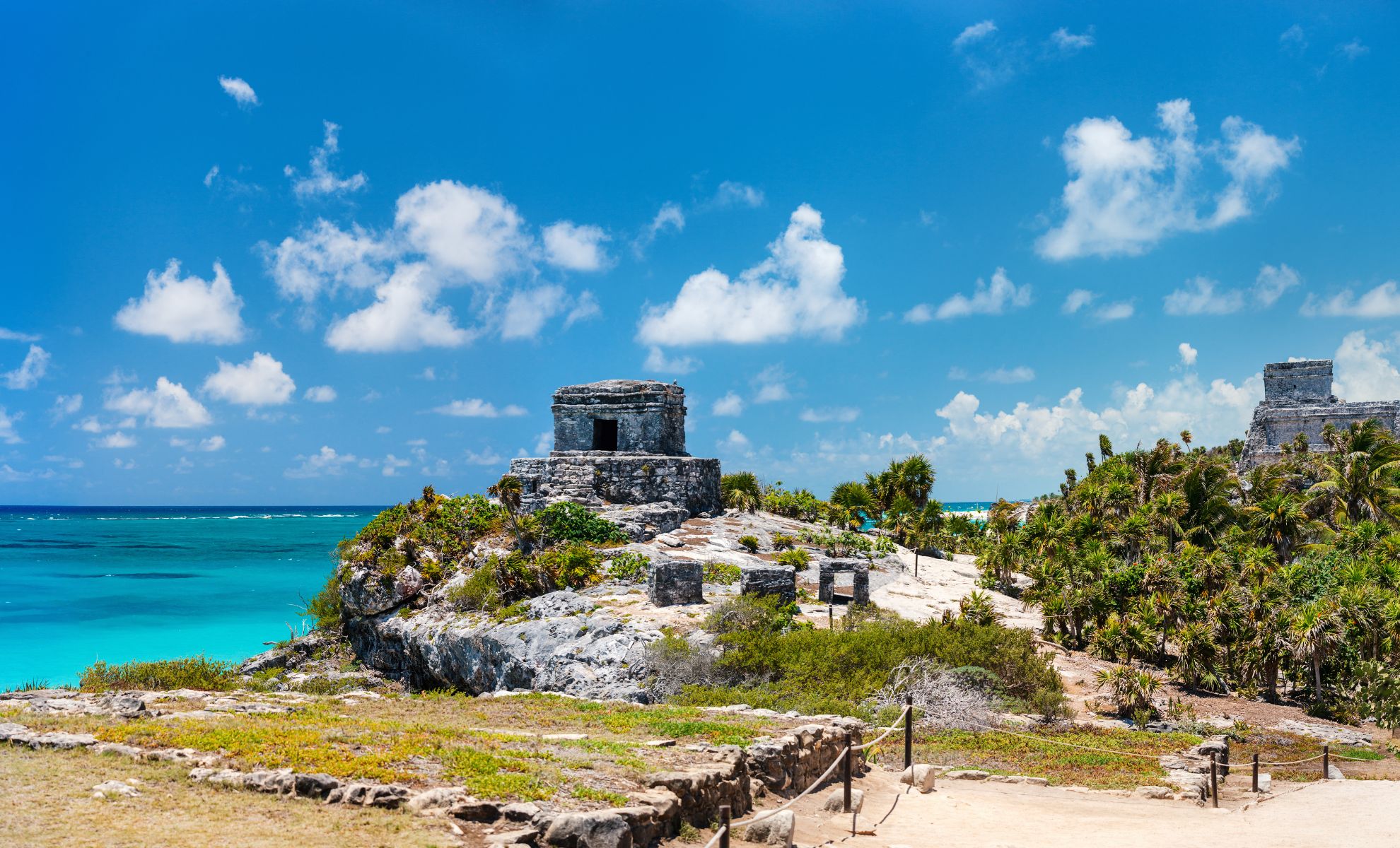 Les ruines maya à Tulum au Mexique