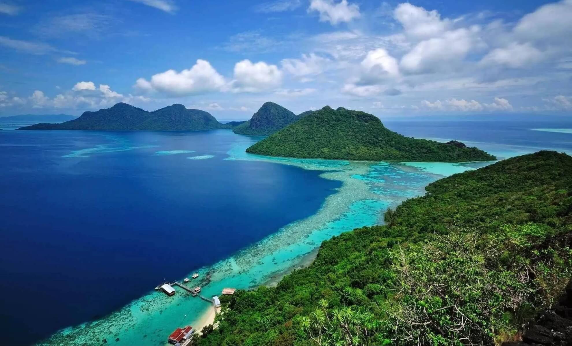 L'île de Bornéo en Indonésie