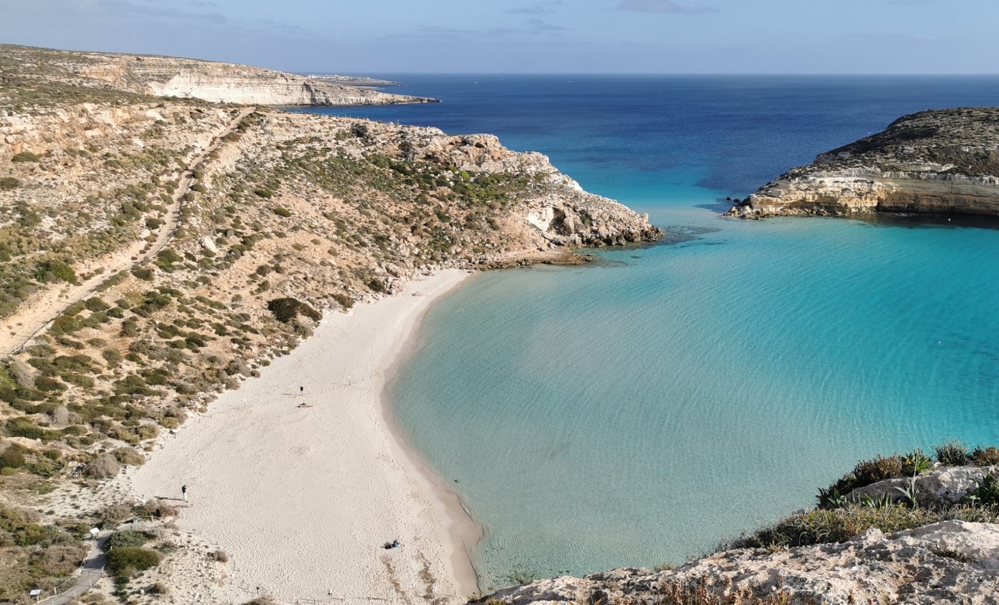 Spiaggia dei Conigli, Lampedusa, Italie