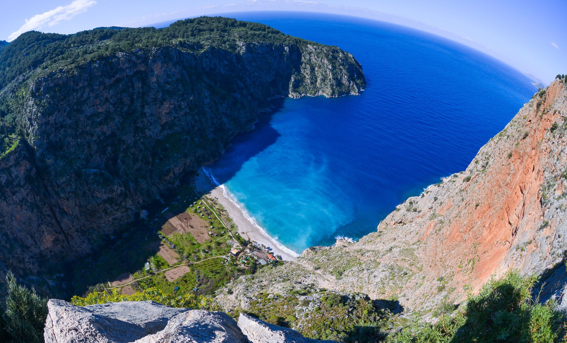 Vue panoramique sur Butterfly Valley Beach , Turquie