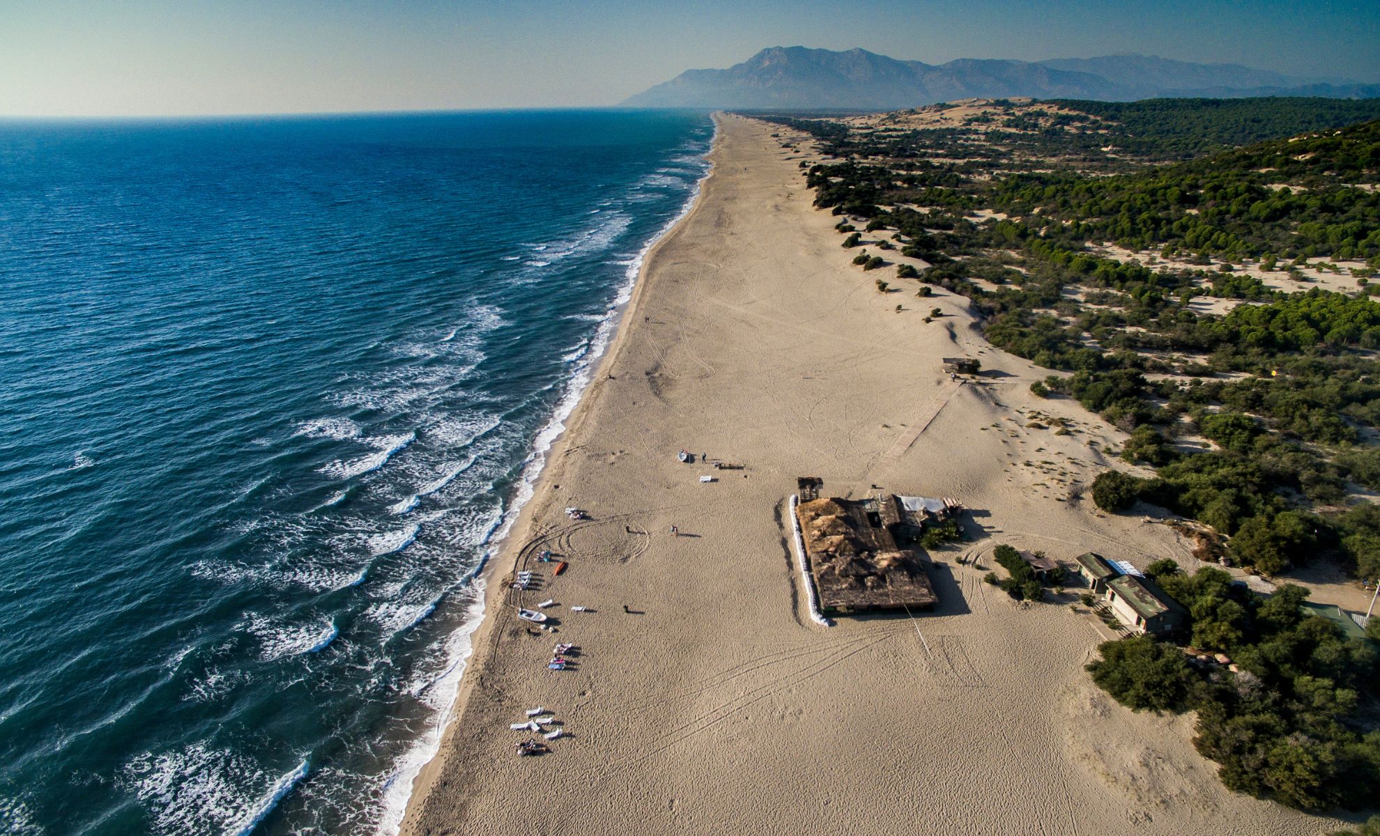 Vue panoramique sur La plage de Patara , Turquie