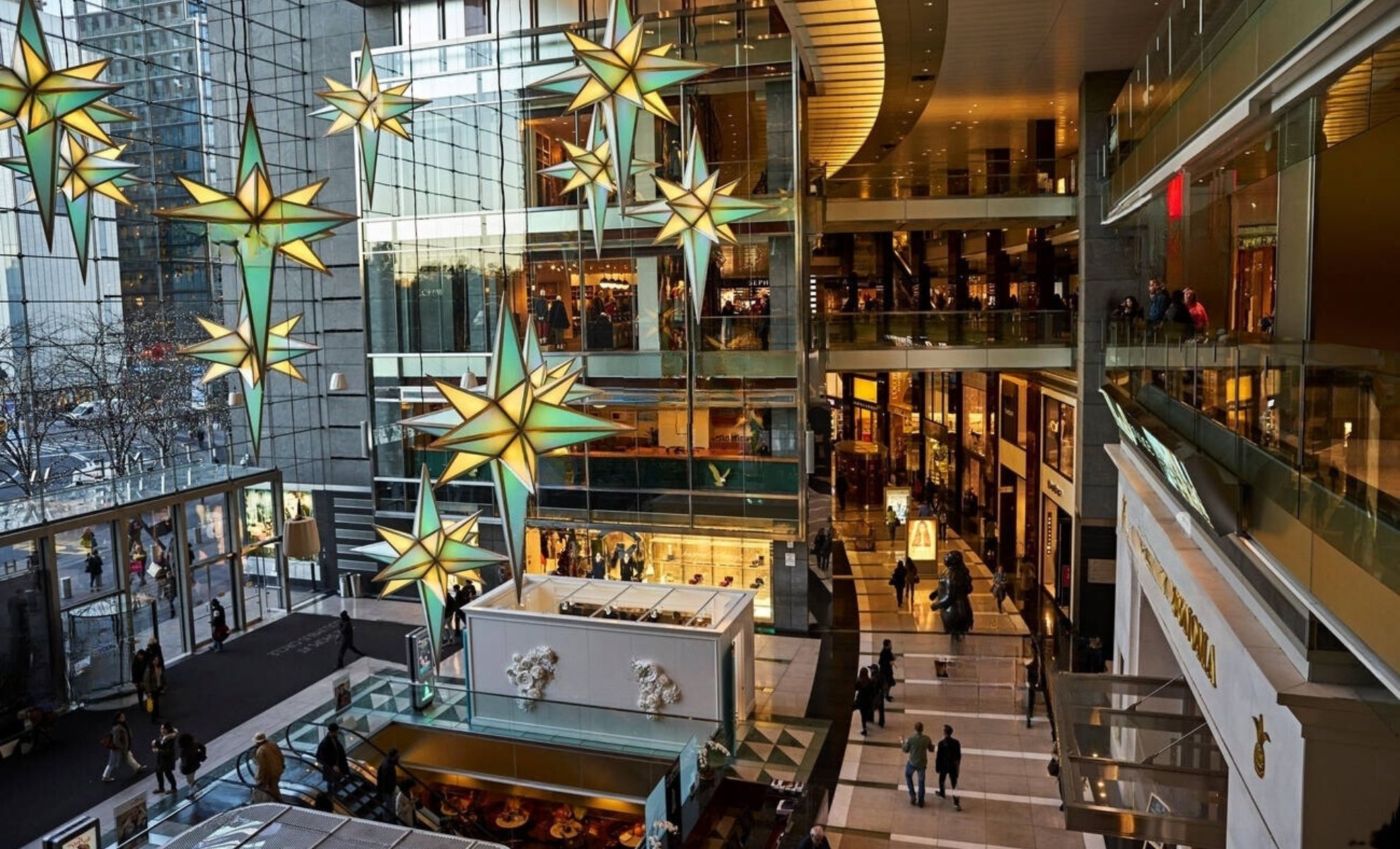 La boutique de Colombus circle, Manhattan, New York, États-Unis