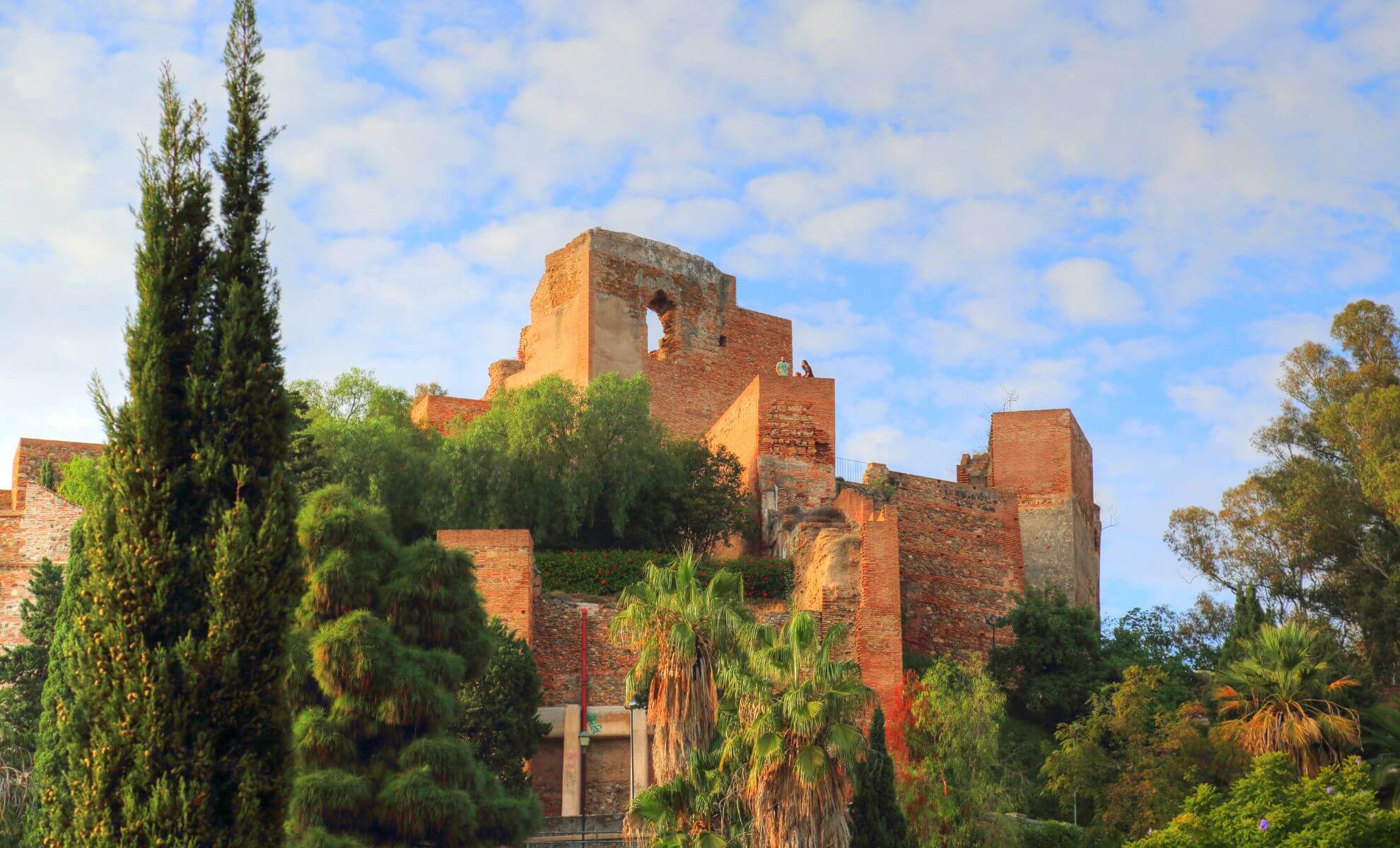 La forteresse Alcazaba de Malaga, Espagne