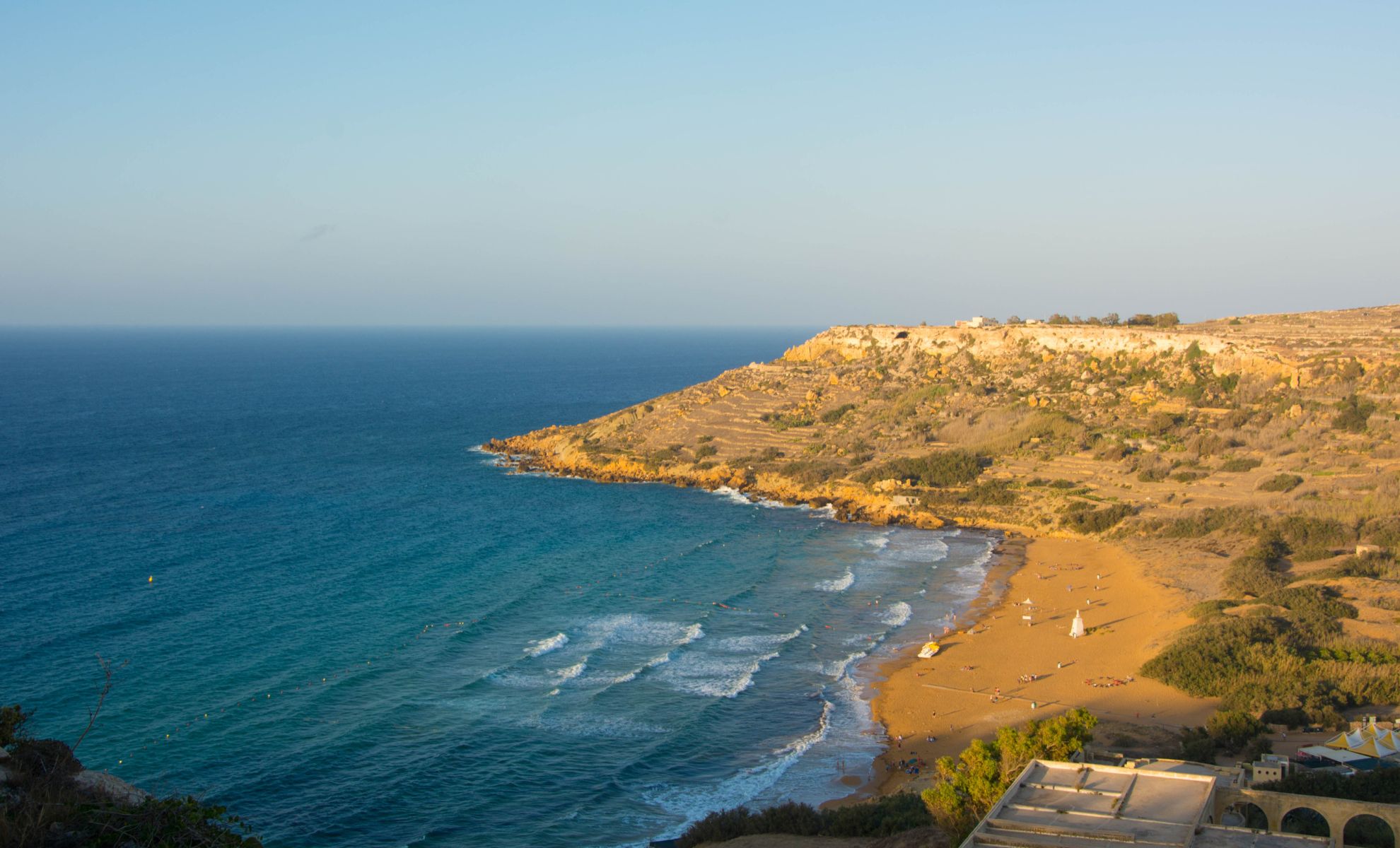 La plage Ramla Bay, Malte