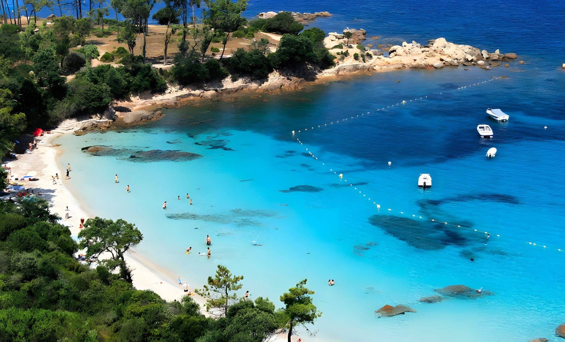 La plage de Mare É Sole, l'île de Corse, France