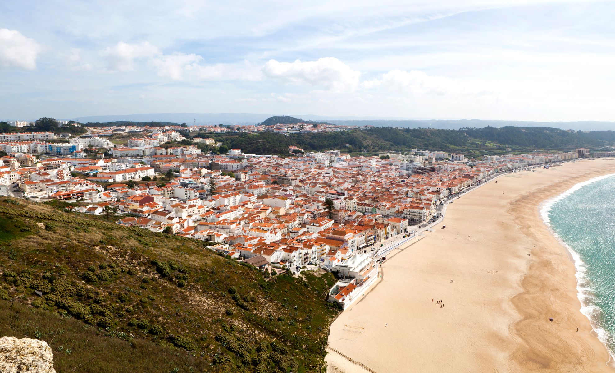 La ville de Nazaré, Portugal