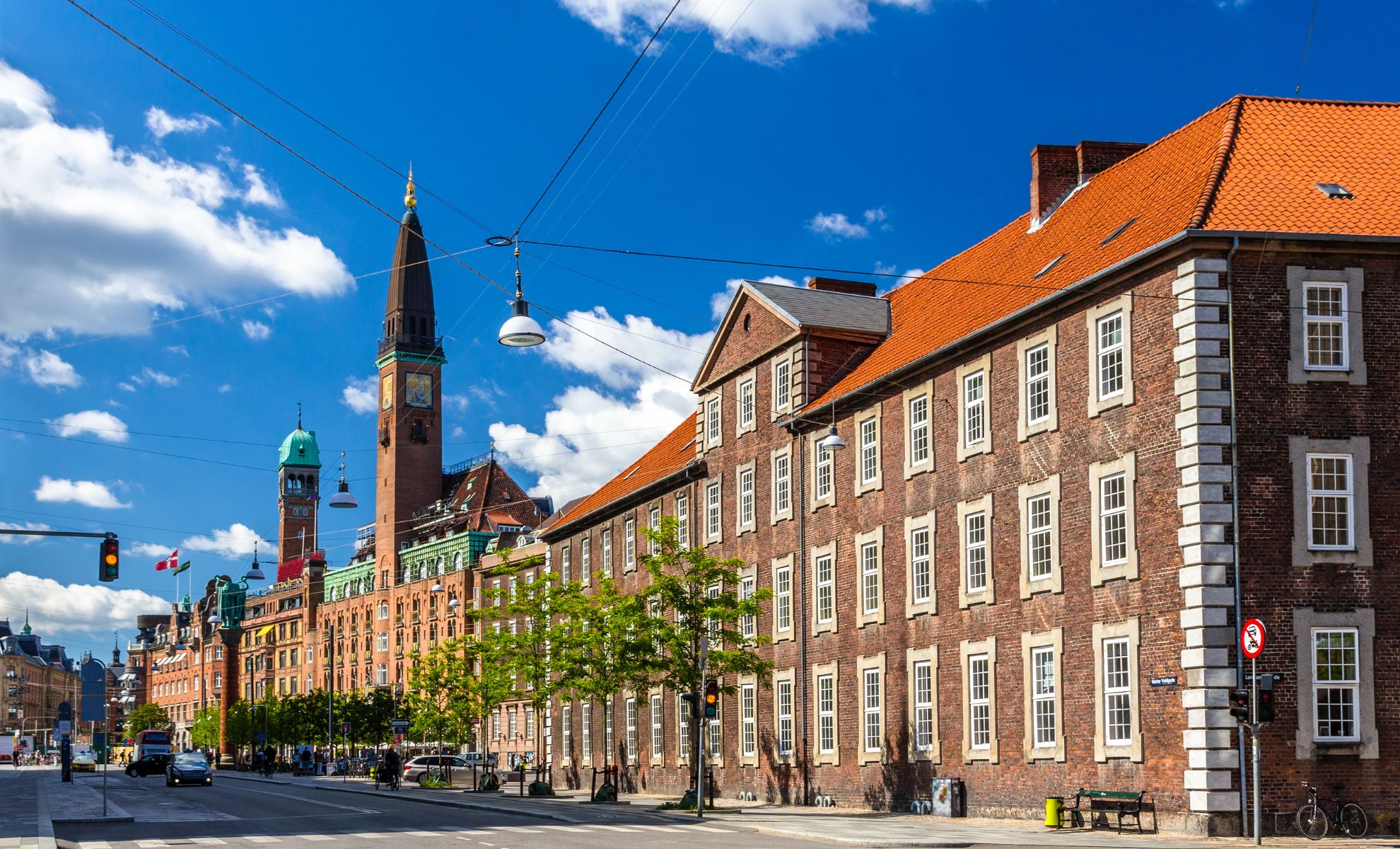 Le centre-ville de Copenhague, Danemark