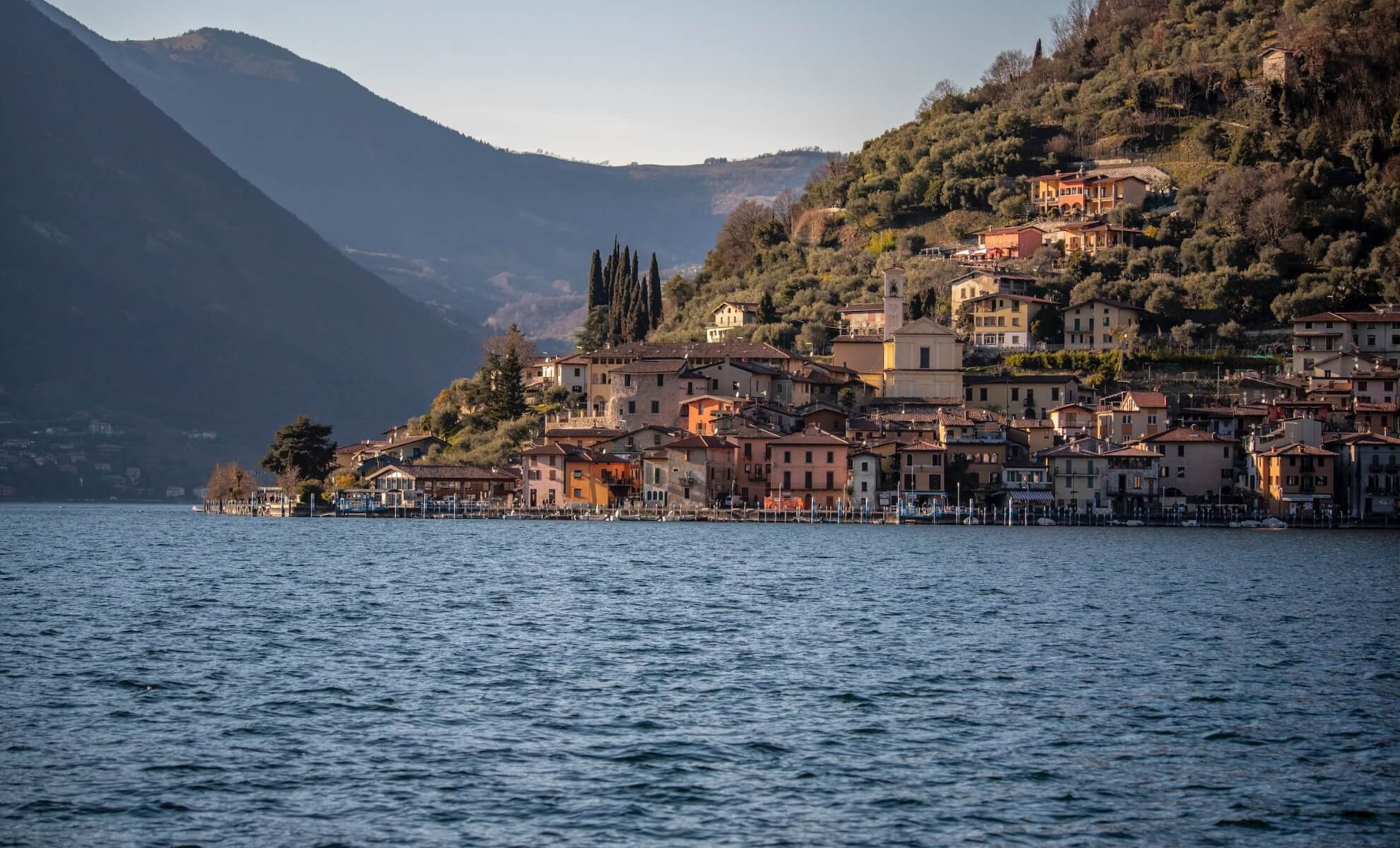 Le lac d'Iseo en Italie