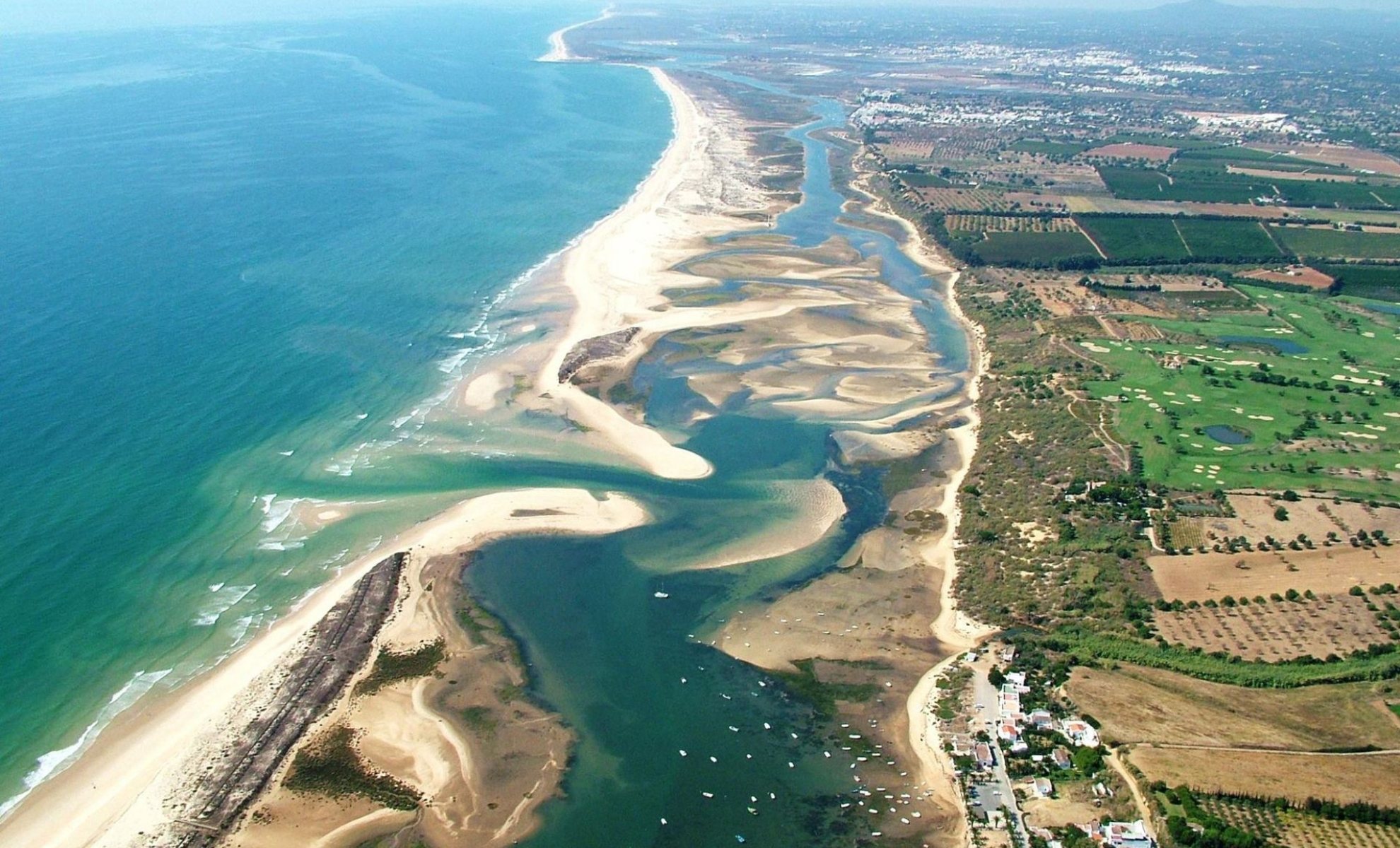 Le parc naturel de la Ria Formosa, Faro au Portugal