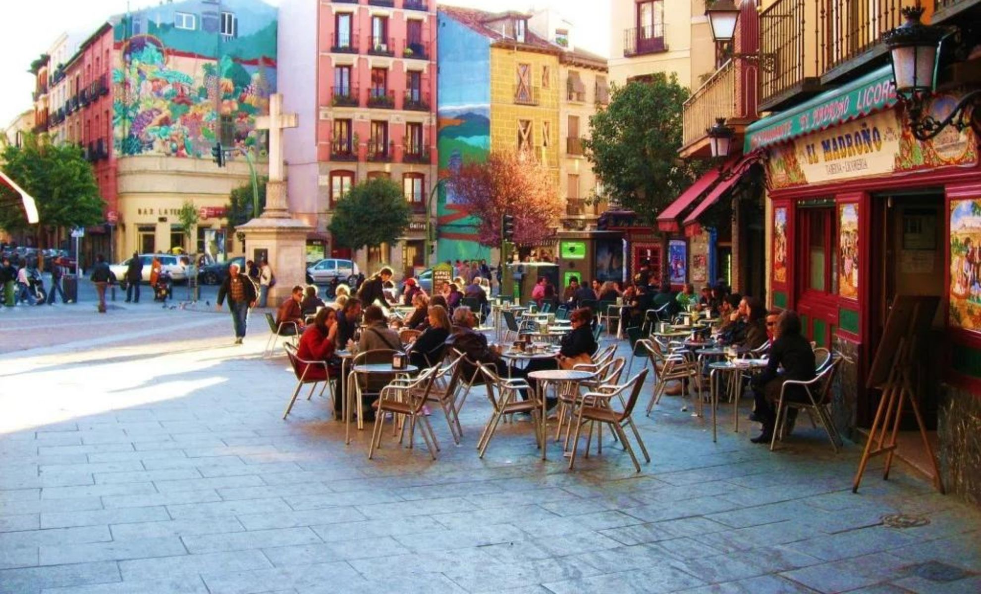 Le quartier La Latina, Madrid, Espagne