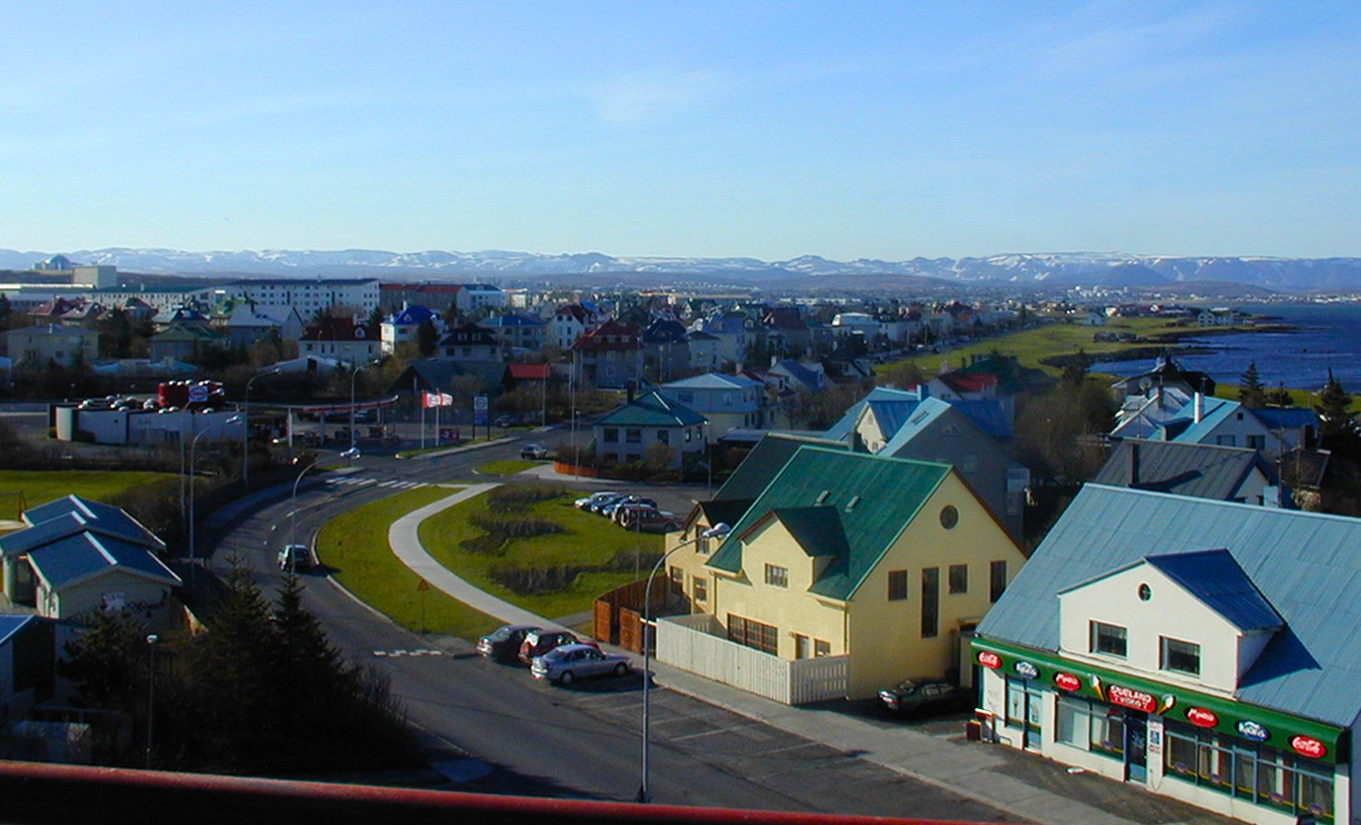 Le quartier Vesturbær, Reykjavik, Islande