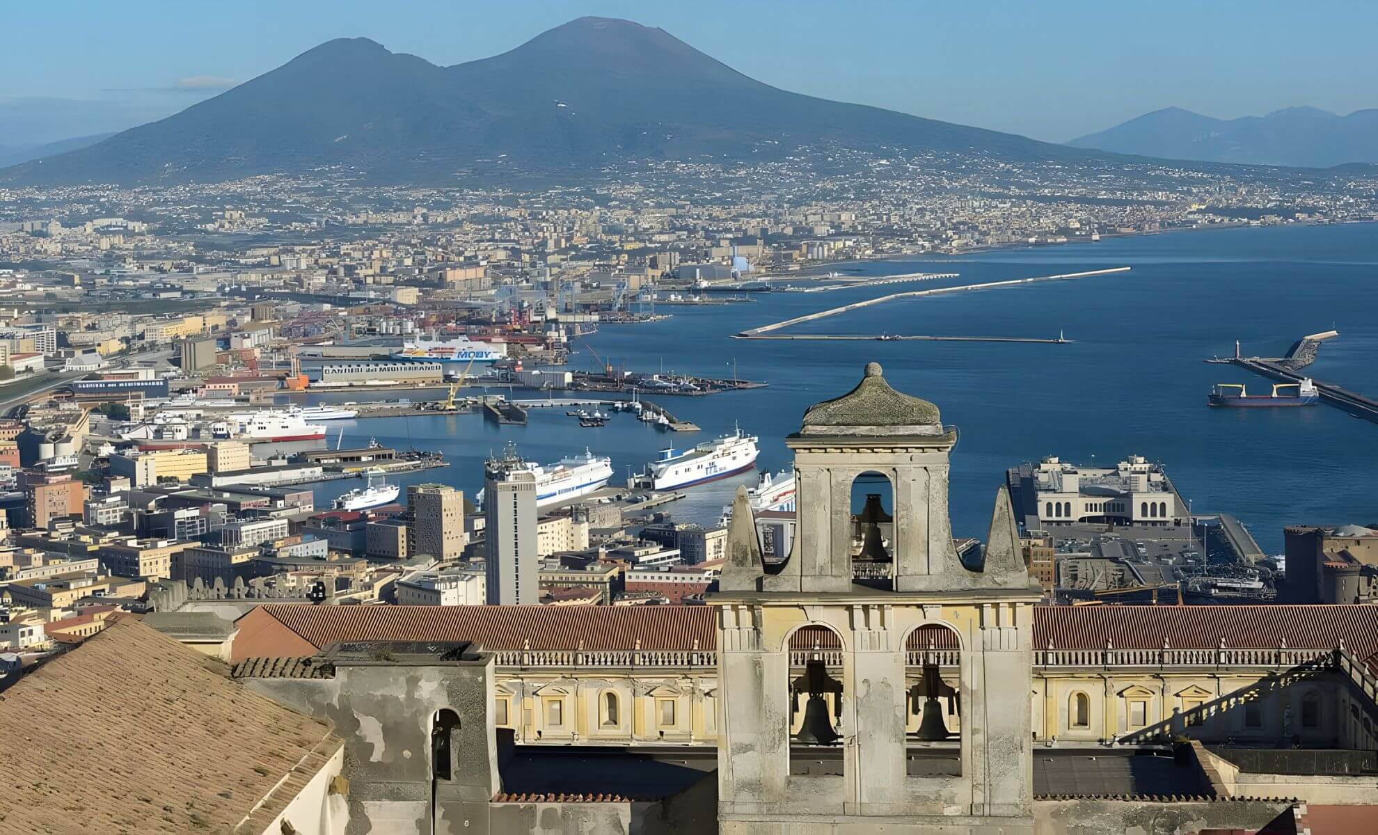 Le quartier Vomero, sur les hauteurs de Naples, Italie