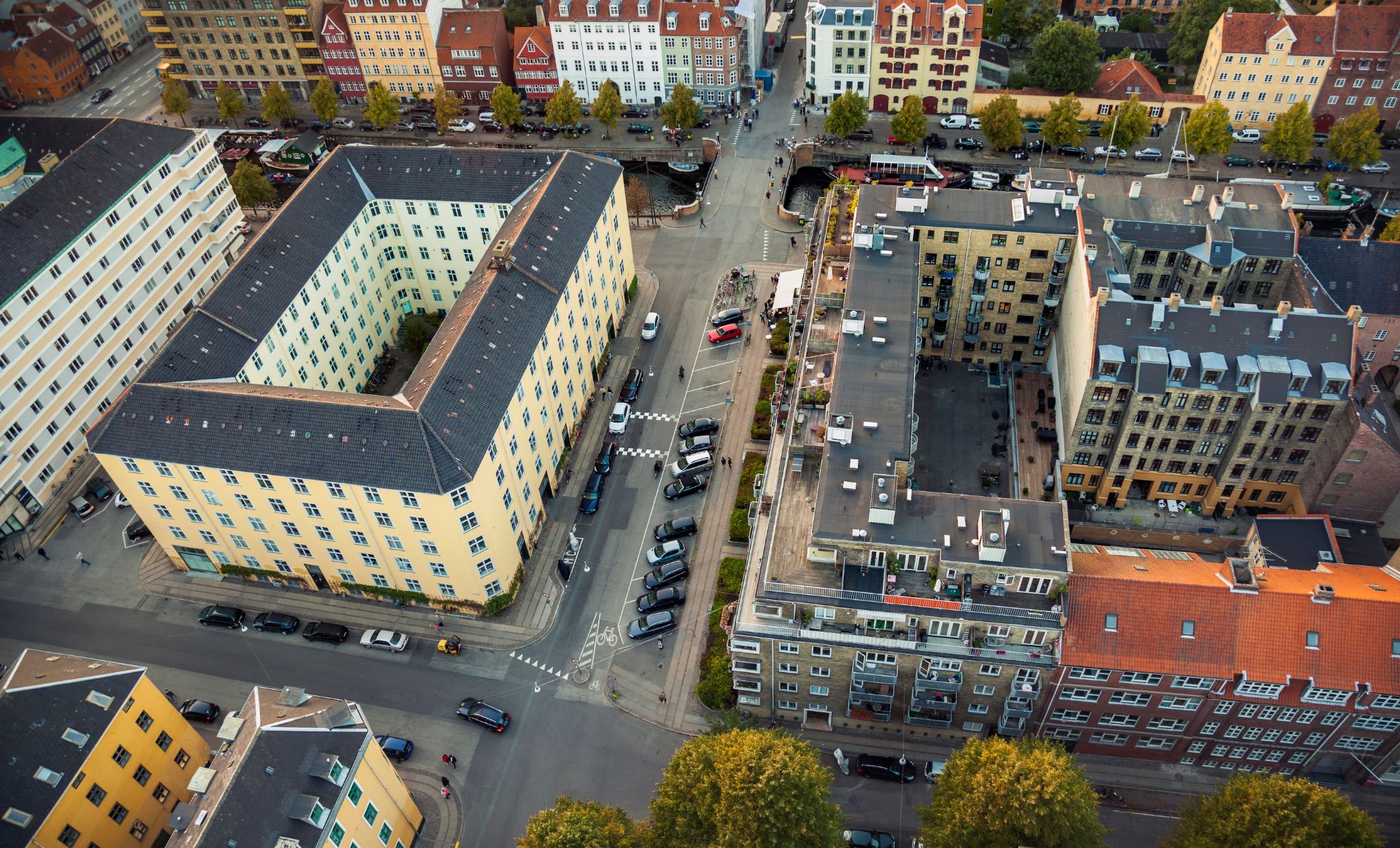 Le quartier de Christianshavn, Copenhague, Danemark
