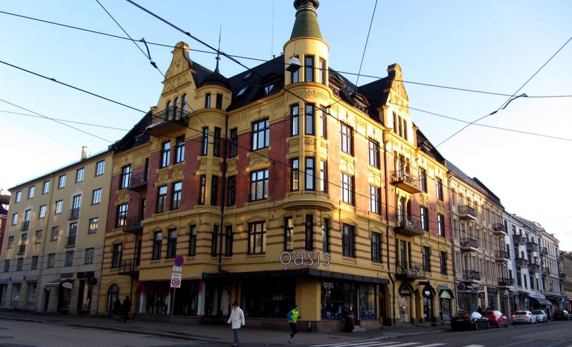 Le quartier de Majorstua, Oslo, Norvège