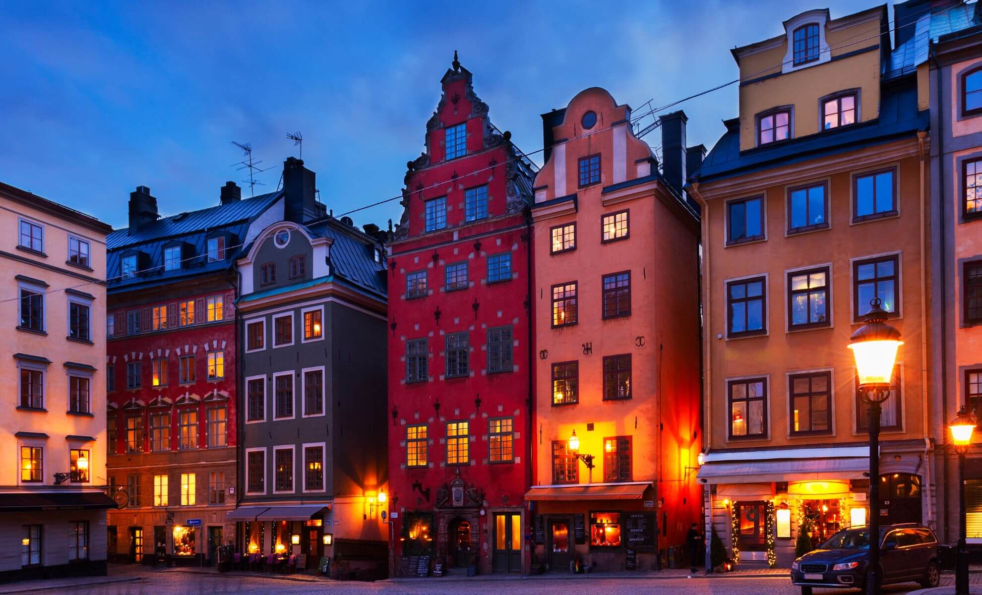 Le quartier historique de Gamla Stan, Stockholm, Suède