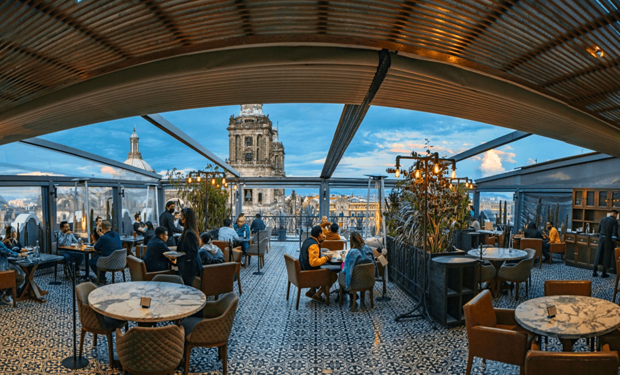 Le restaurant El Balcón del Zócalo, Mexico, Mexique