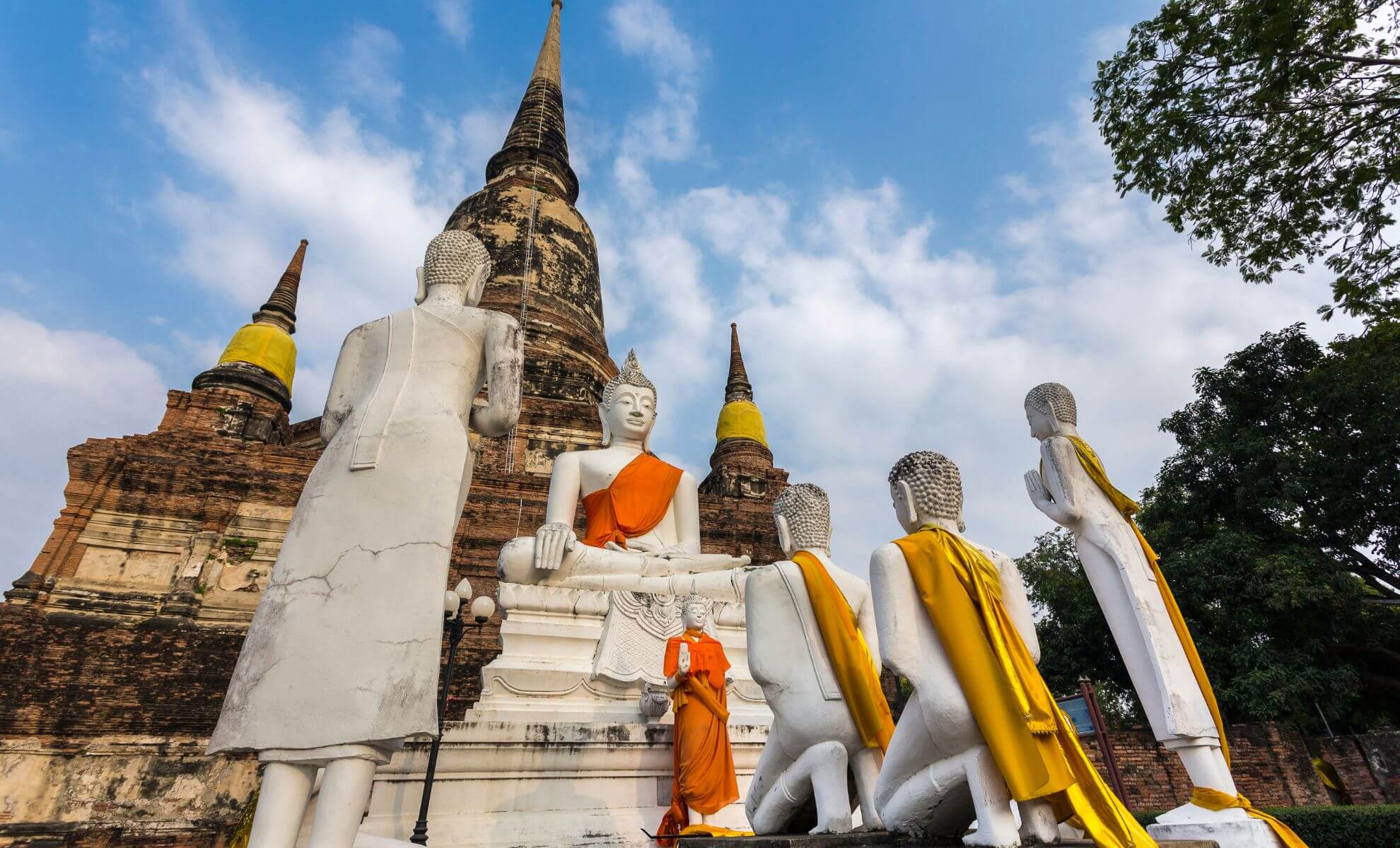Le temple Wat Yai Chai Mongkhon, Thaïlande
