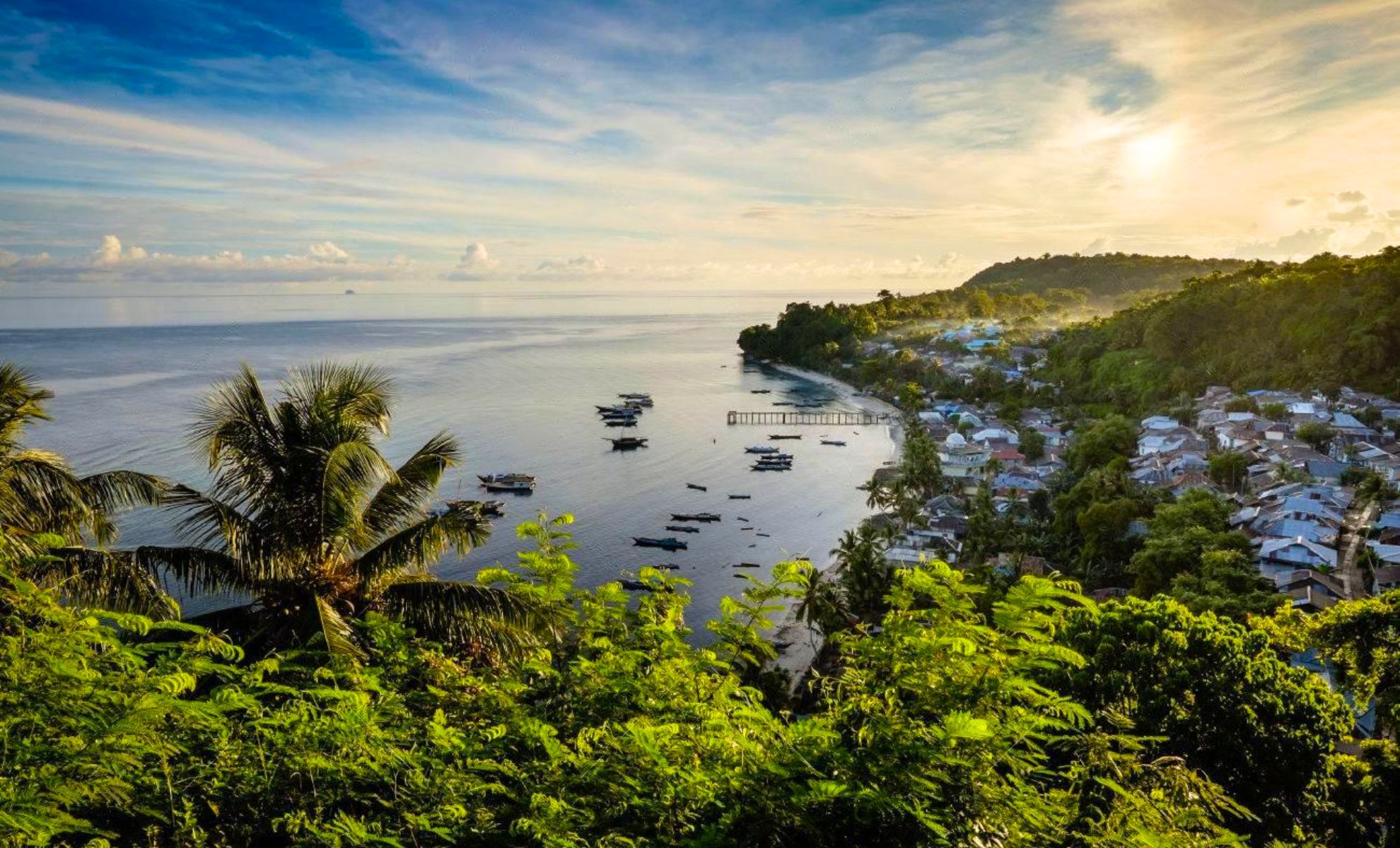 L'iîle Pulau Run, Indonésie