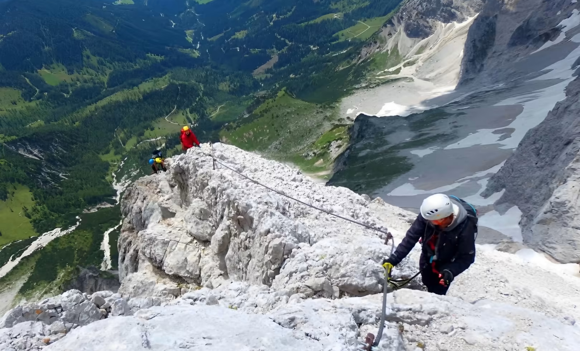 Ascension de la Via Ferrata Donnerkogel, Autriche