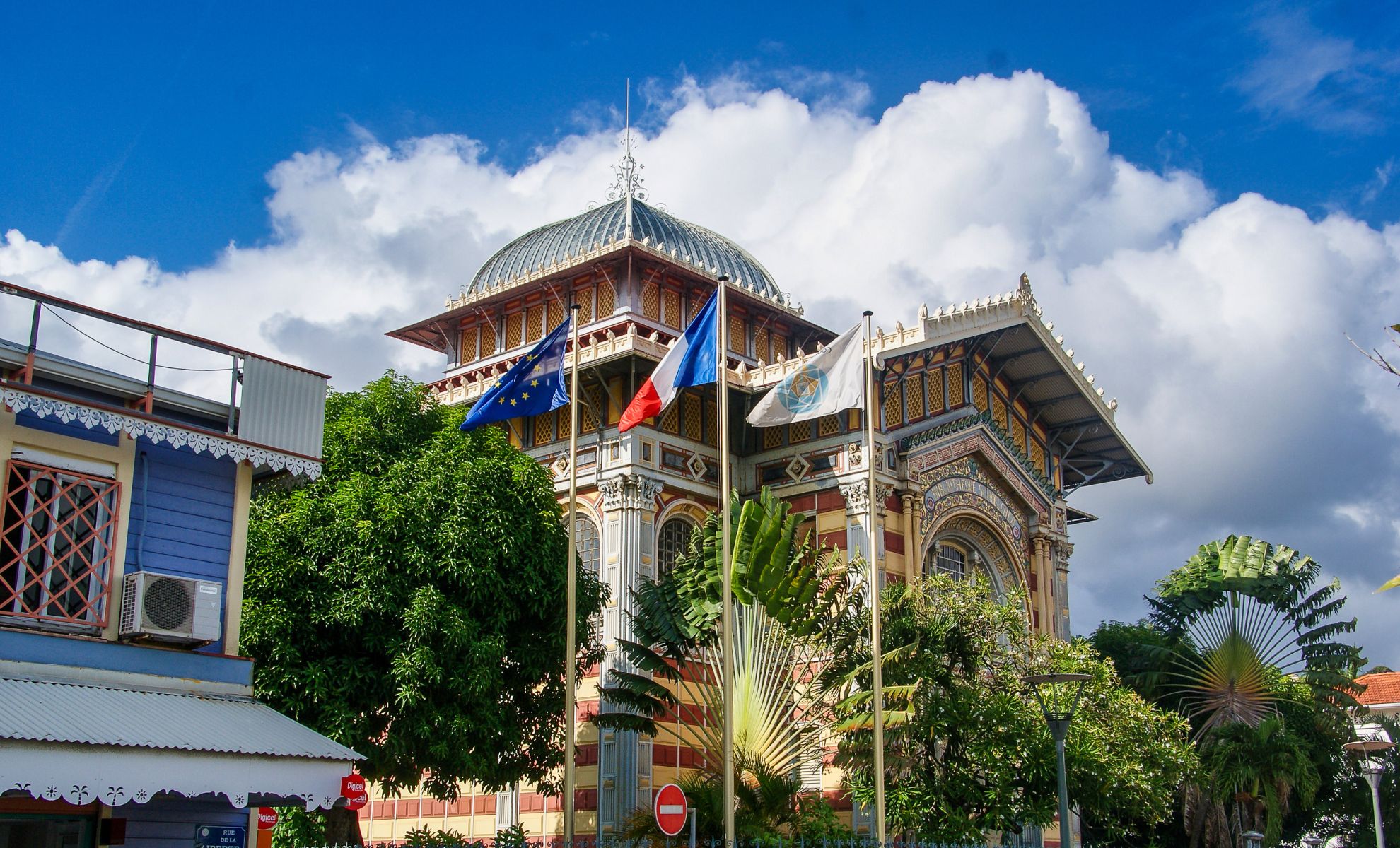 La bibliothèque Schœlcher à Fort-de-France en Martinique