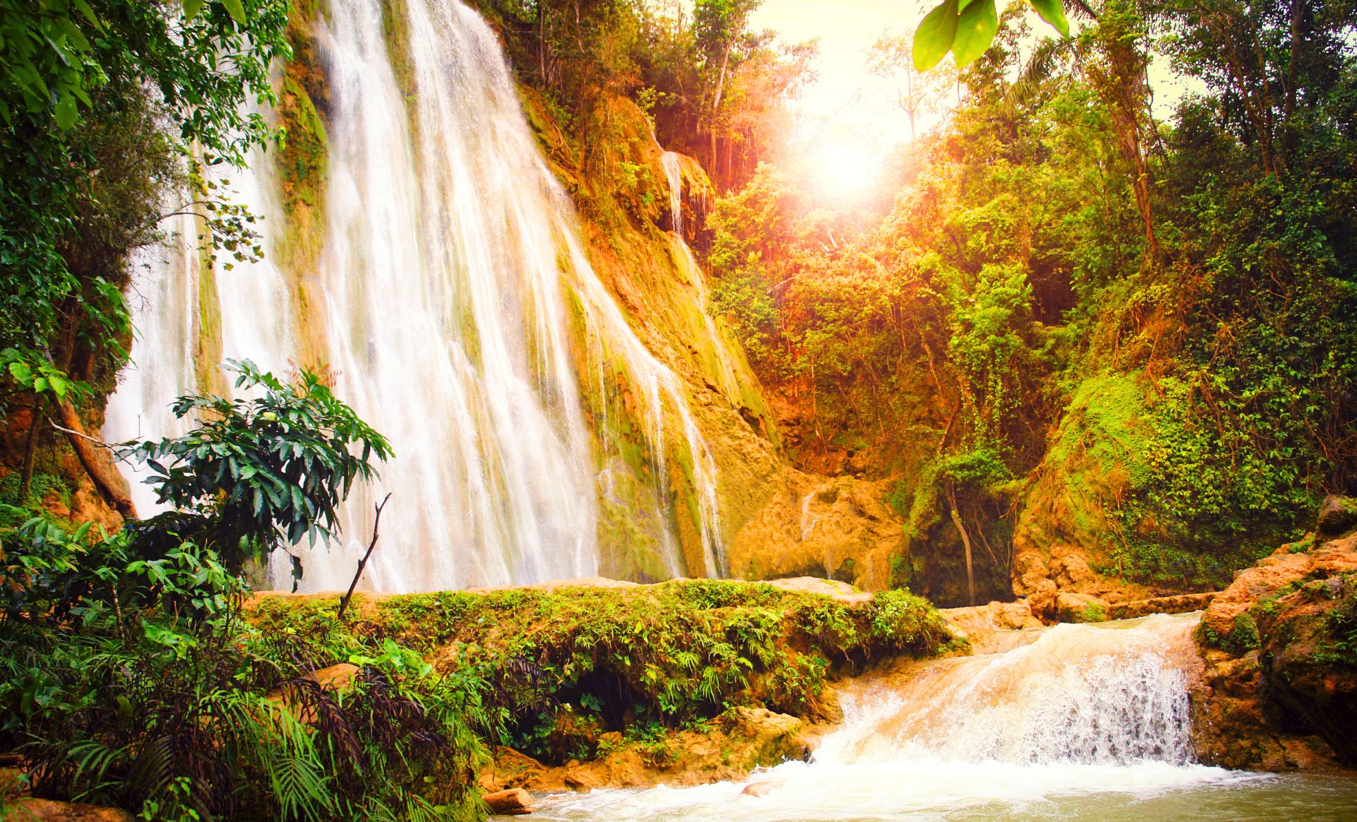 La cascade El Limon, la République dominicaine