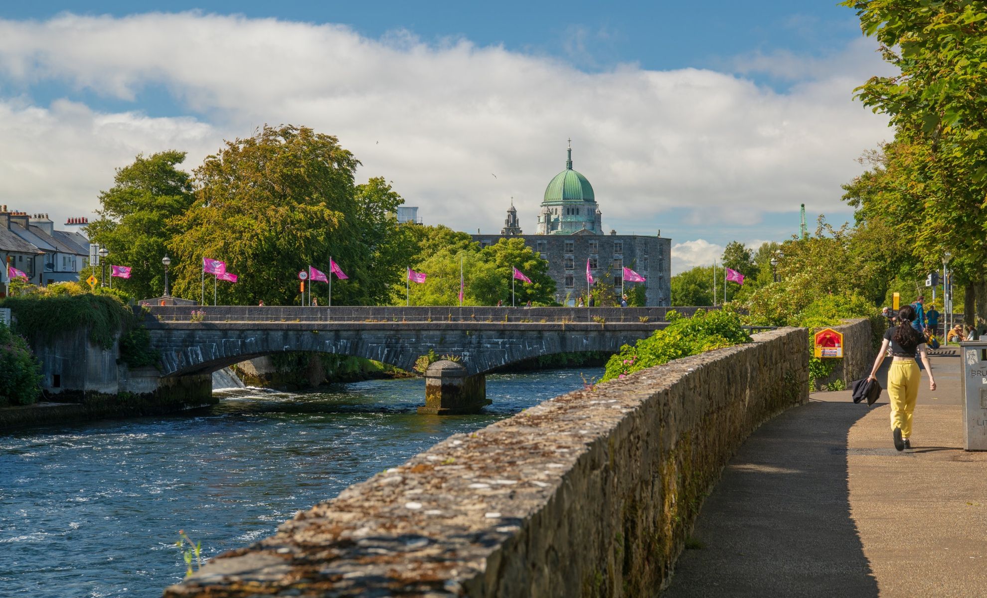 La vieille ville, centre-ville de Galway, Irlande