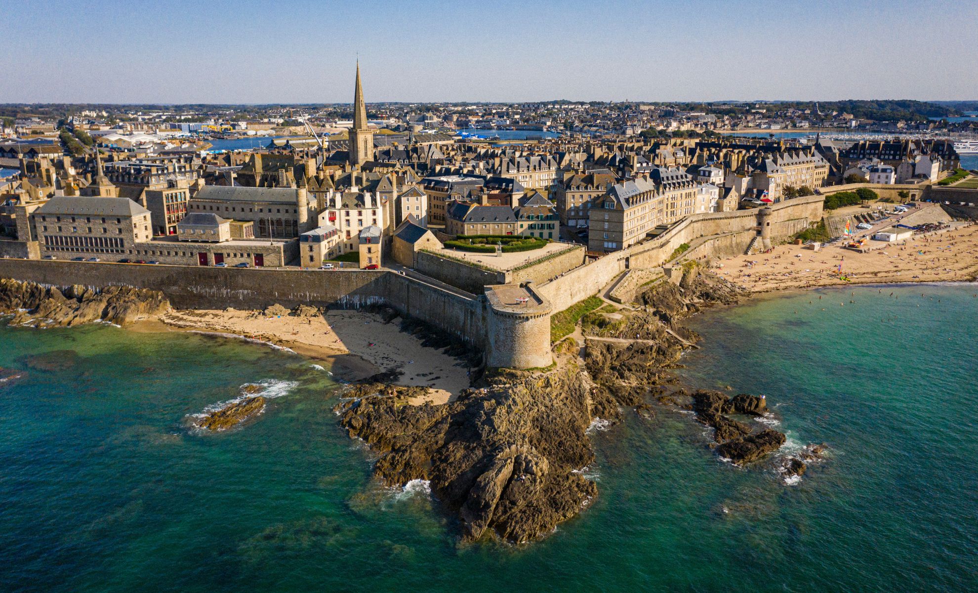 Le centre historique de Saint-Malo, France