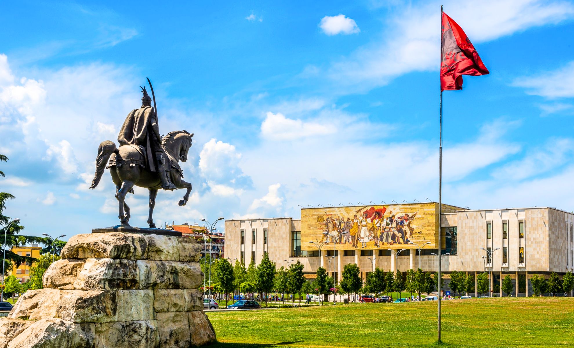 Le musée national de l'histoire, Albanie