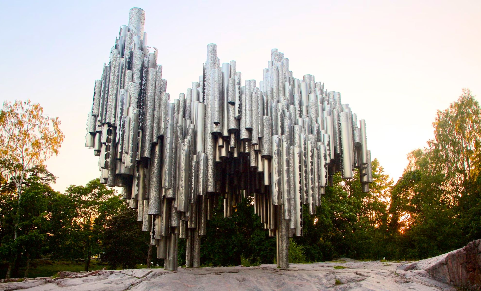 Le parc Sibelius, Helsinki, Finlande