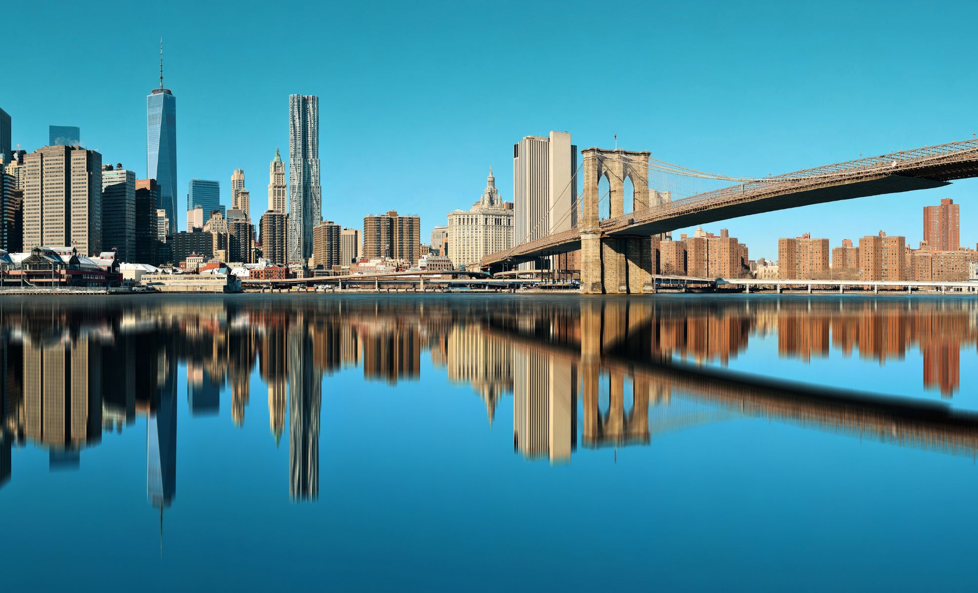 Le pont de Manhattan à New York, États-Unis