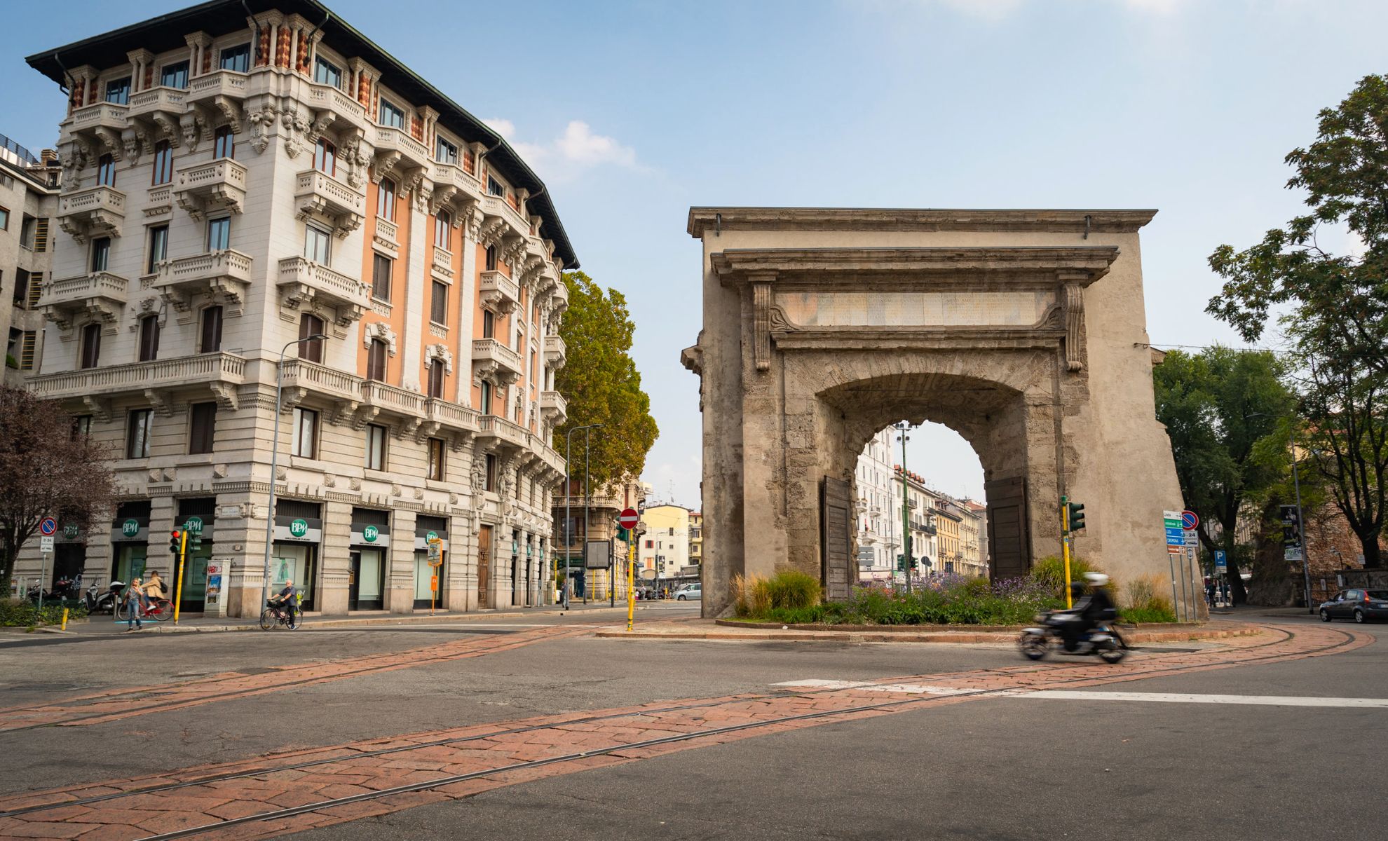 Le quartier de Porta Romana, Milan, Italie