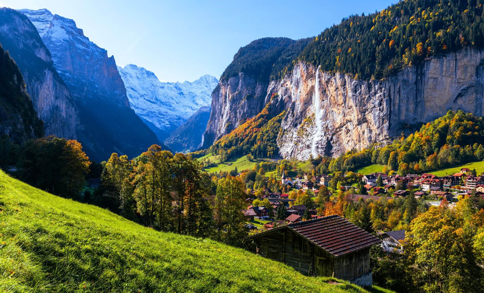 Le village Lauterbrunnen, Suisse