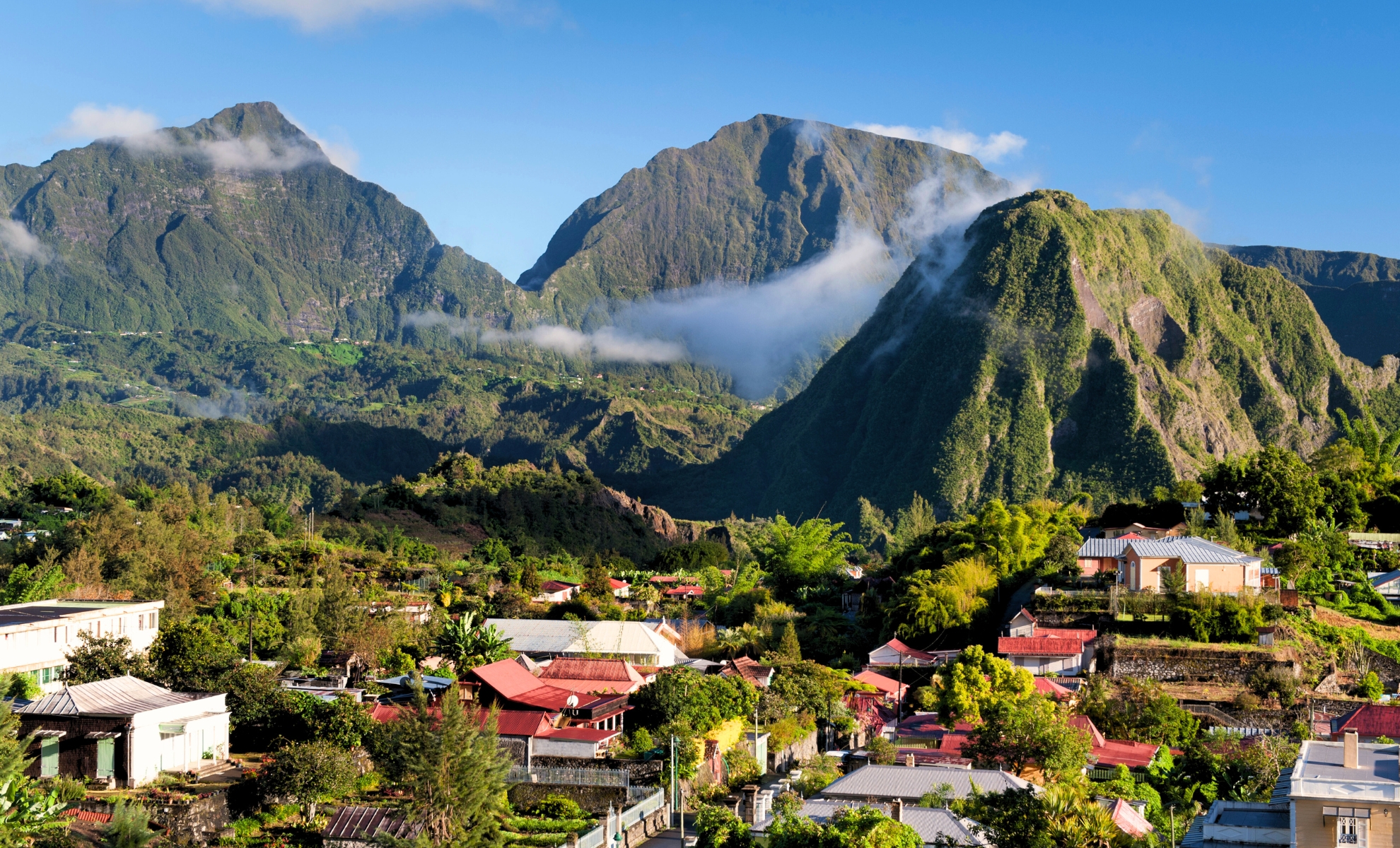 Le village de Hell-Bourg, île de la Réunion