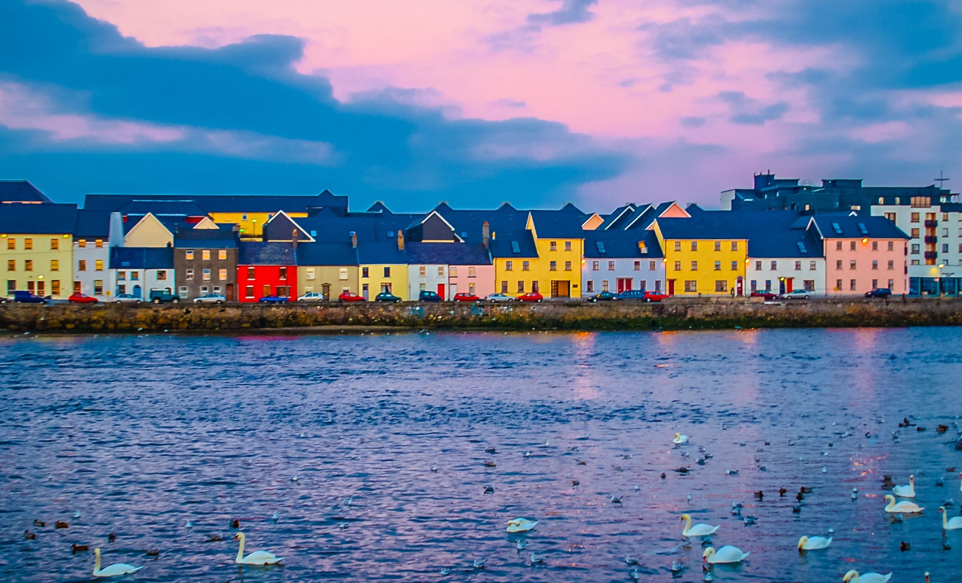 Le village des pêcheurs de Claddagh, Irlande