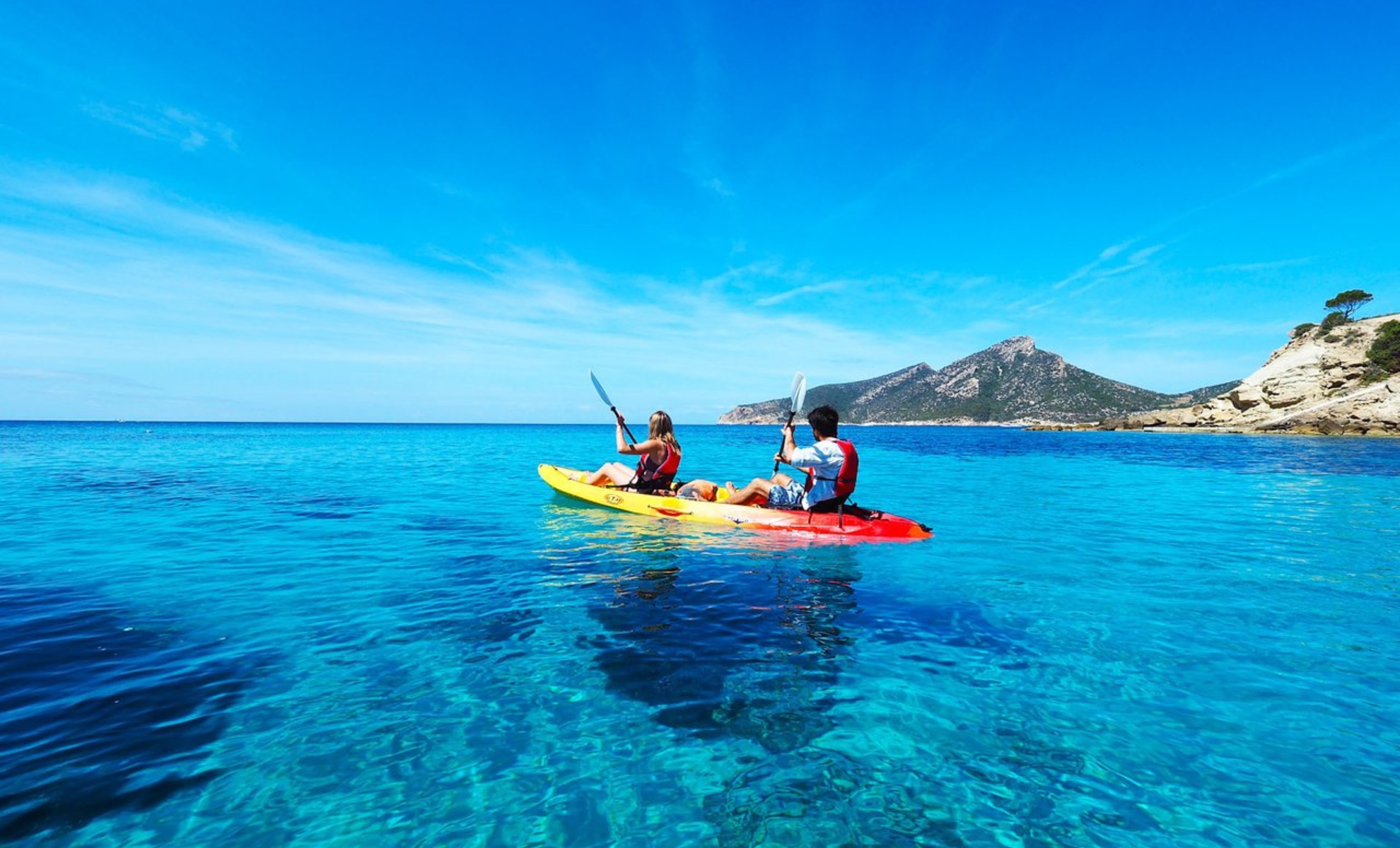 Kayak aux îles Baléares
