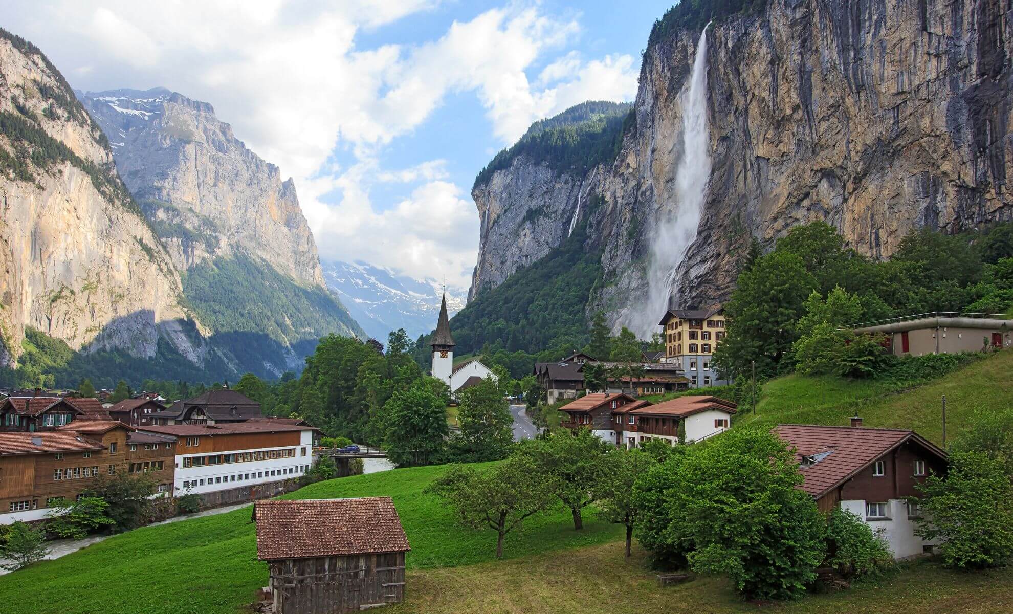 La cascade Staubbachfall, Suisse