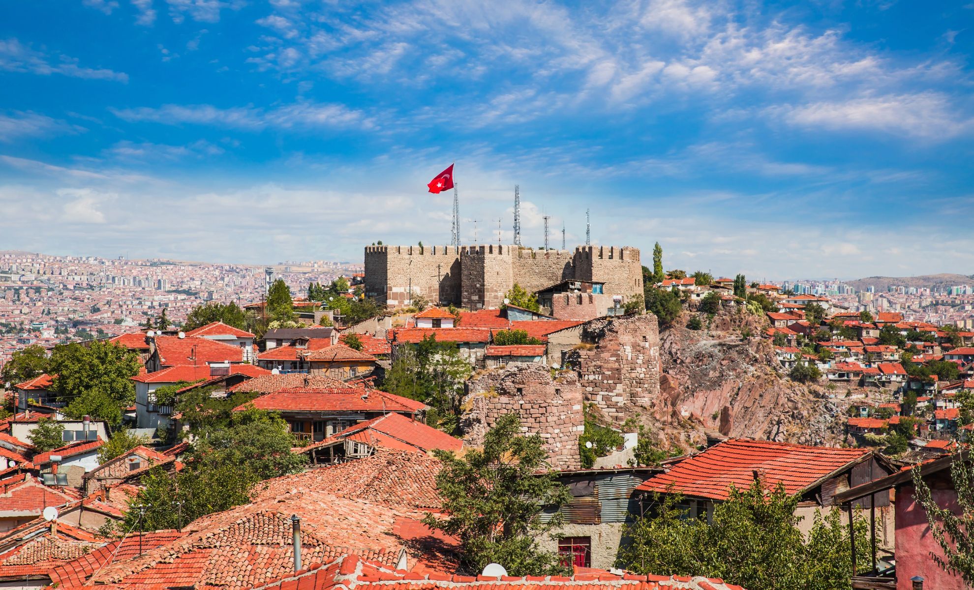 La citadelle d'Ankara, Turquie