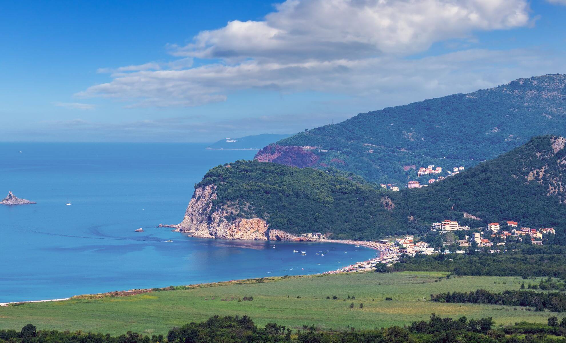 La plage Buljarica, Monténégro