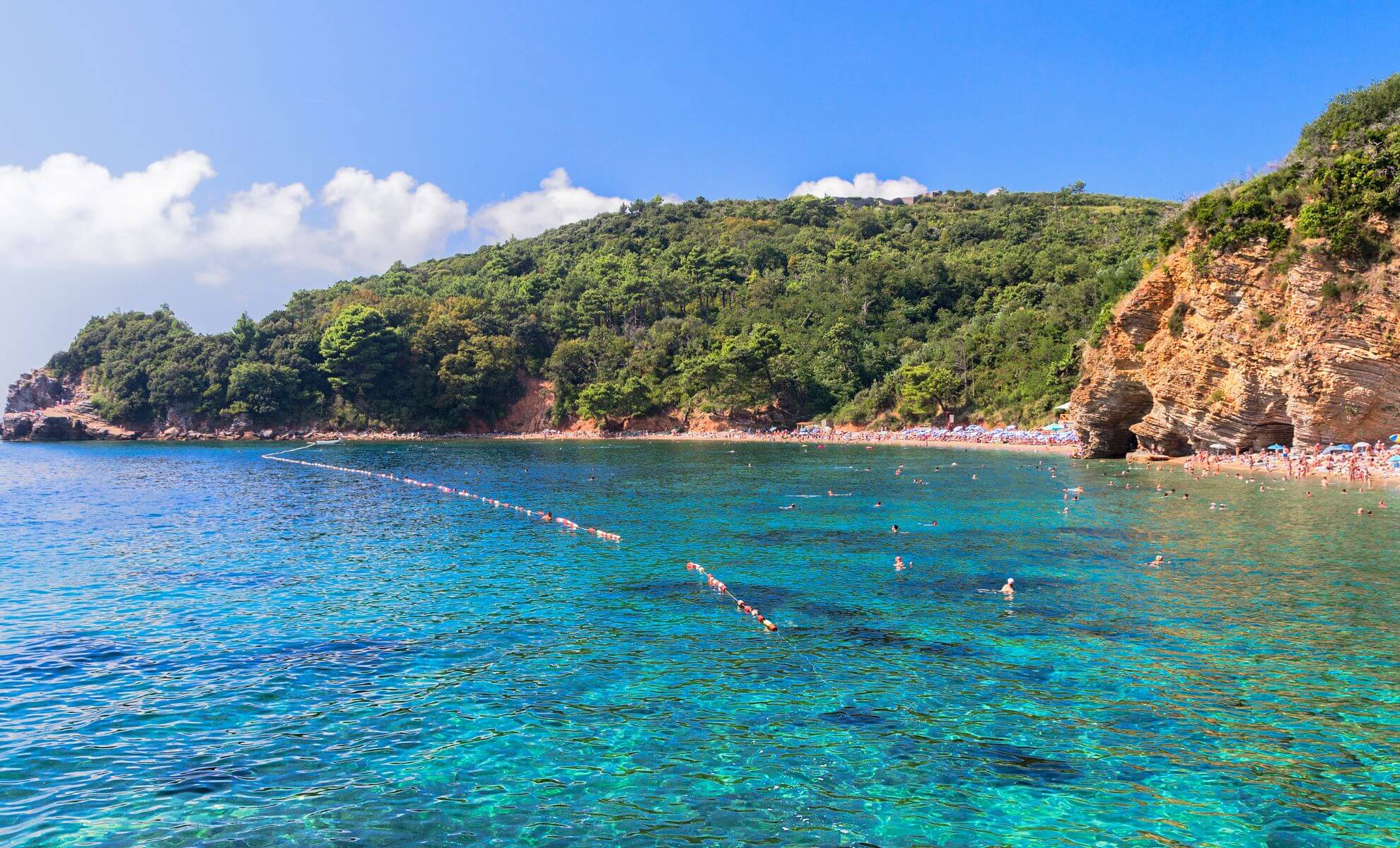 La plage Mogren, Monténégro